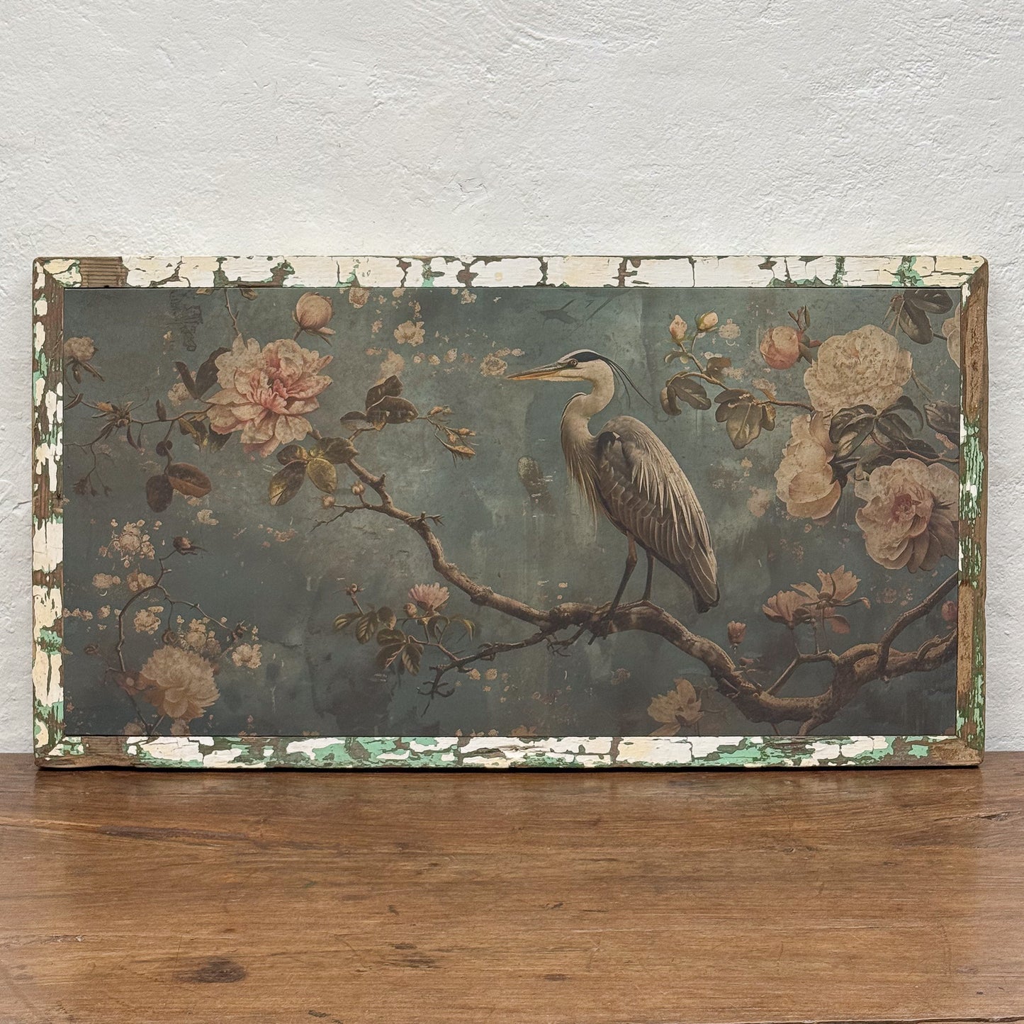 Heron Among Blossoms