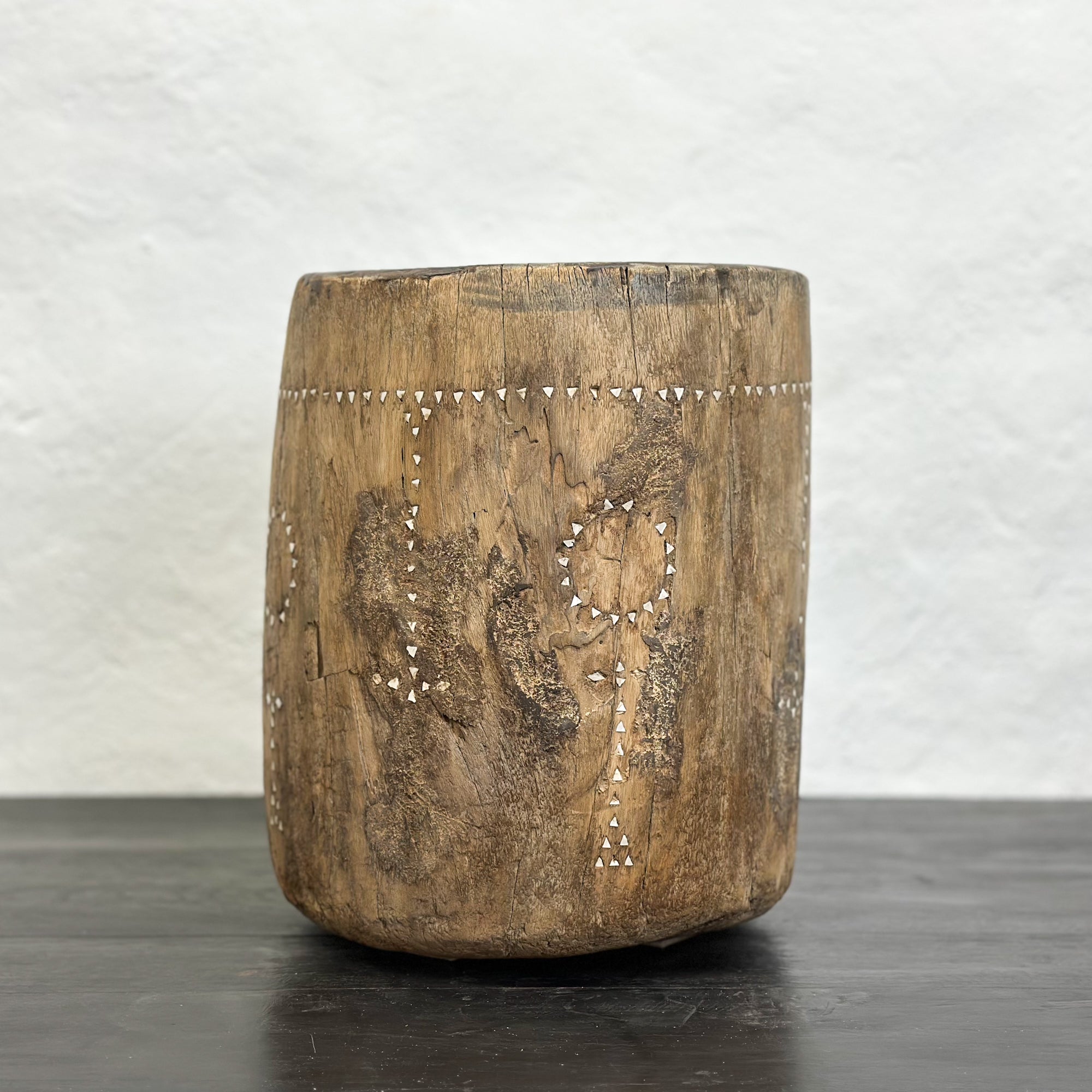 Vintage Teak Shell Inlay Lombok Grinder – Orient House