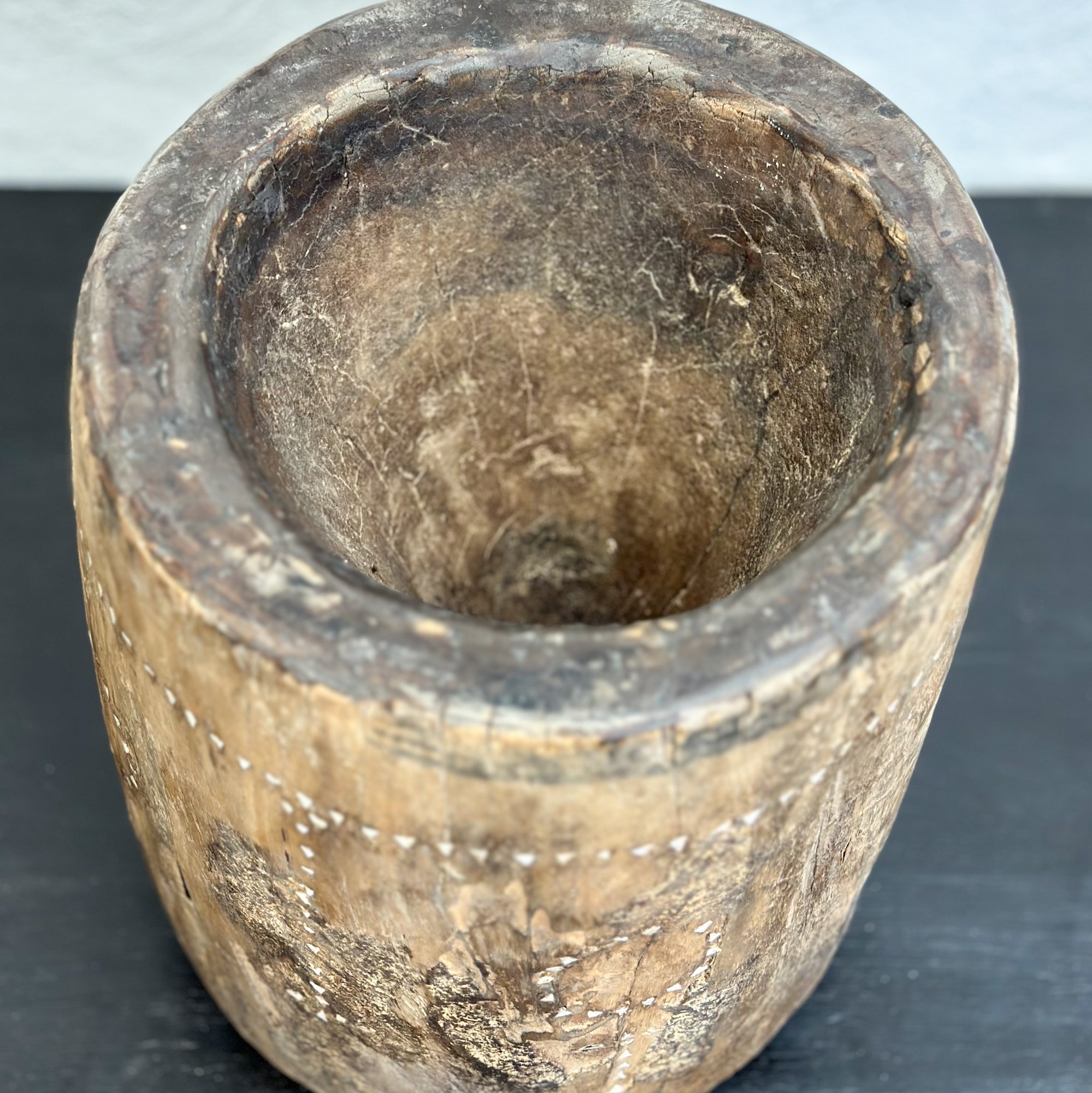 Vintage Teak Shell Inlay Lombok Grinder – Orient House