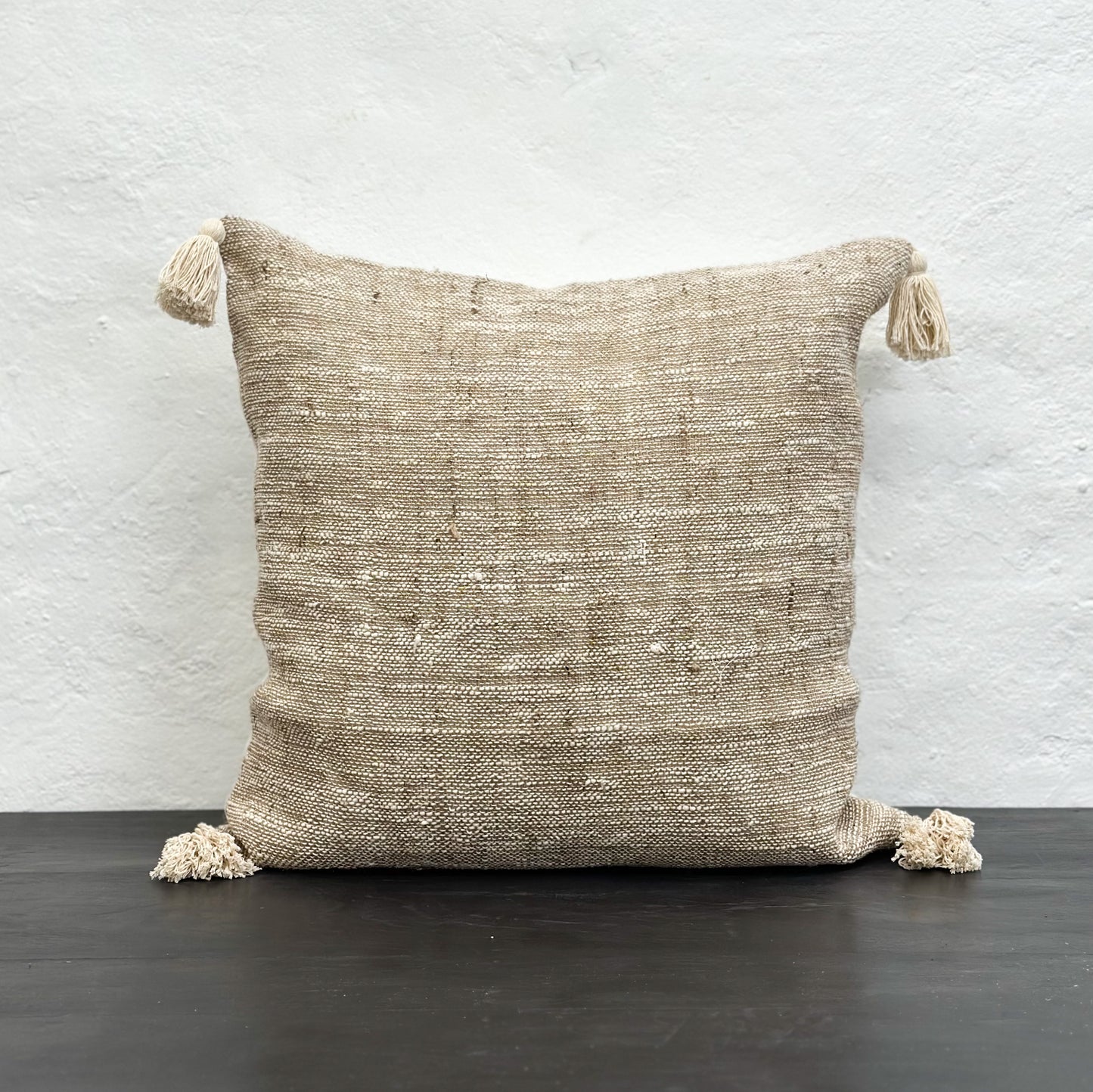 Tasseled Linen Cushion