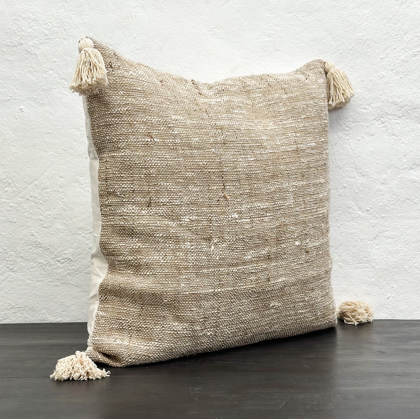 Tasseled Linen Cushion