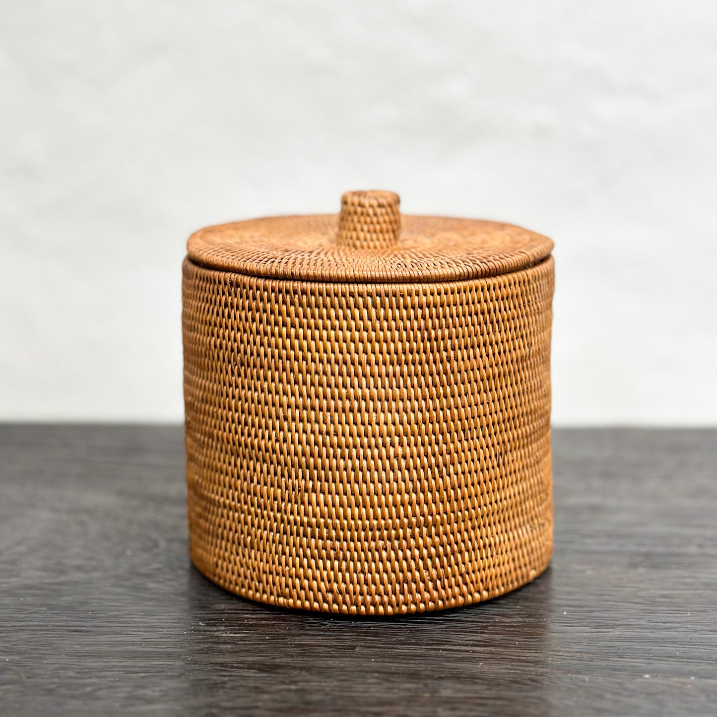 Small Round Atta Storage Basket with Lid
