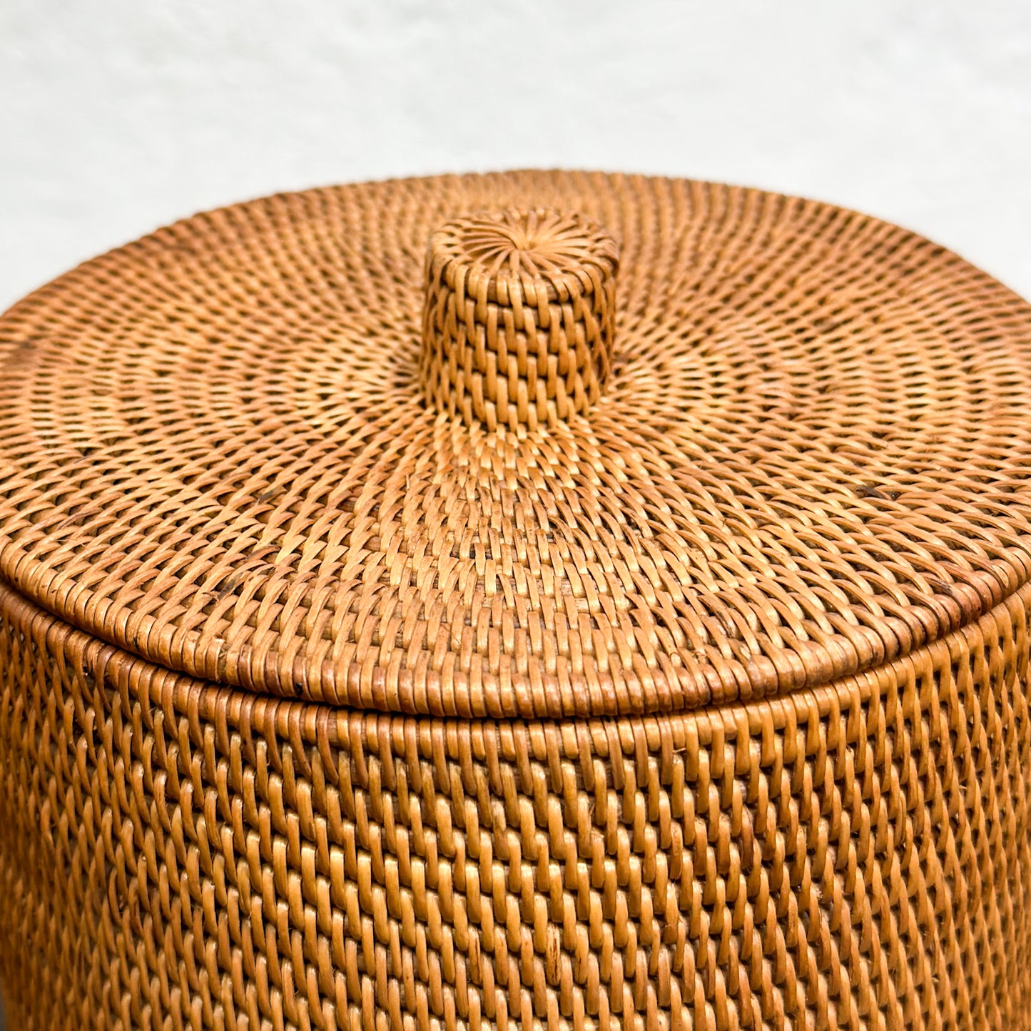Small Round Atta Storage Basket with Lid
