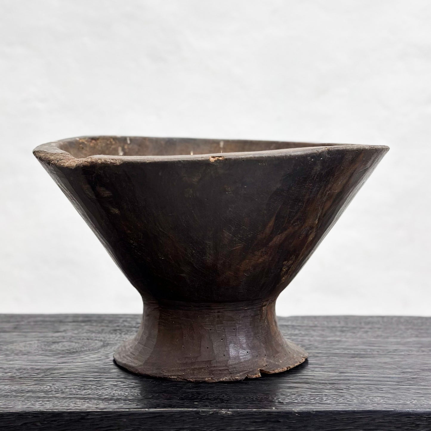 Vintage Timber Javanese Offering Bowl