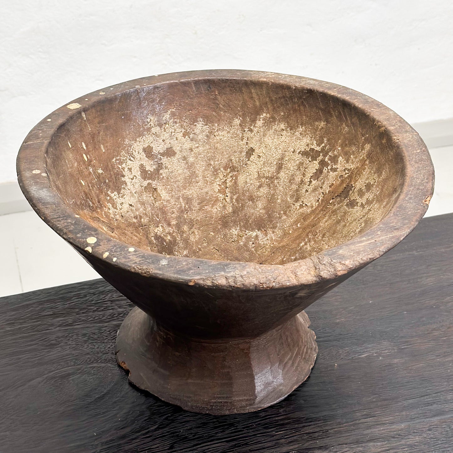 Vintage Timber Javanese Offering Bowl