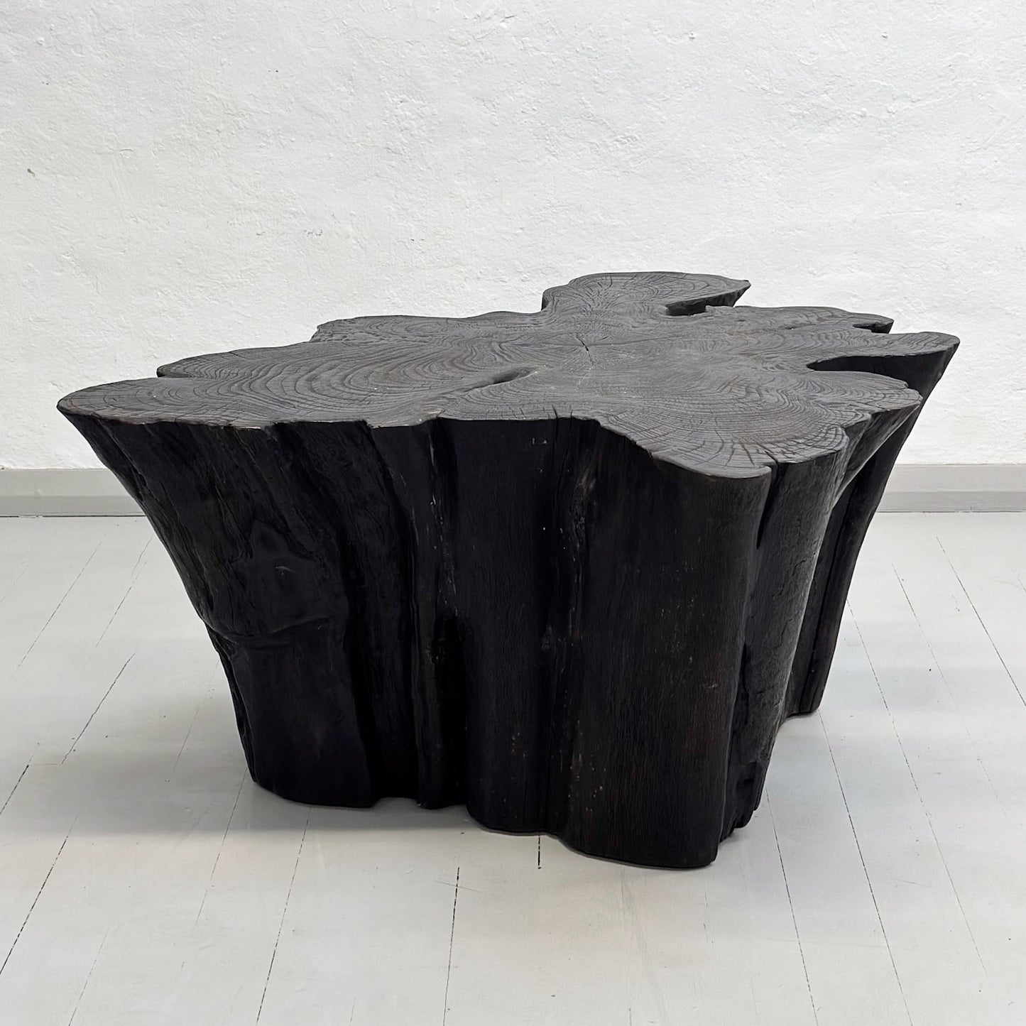 Natural Teak Log Coffee Table