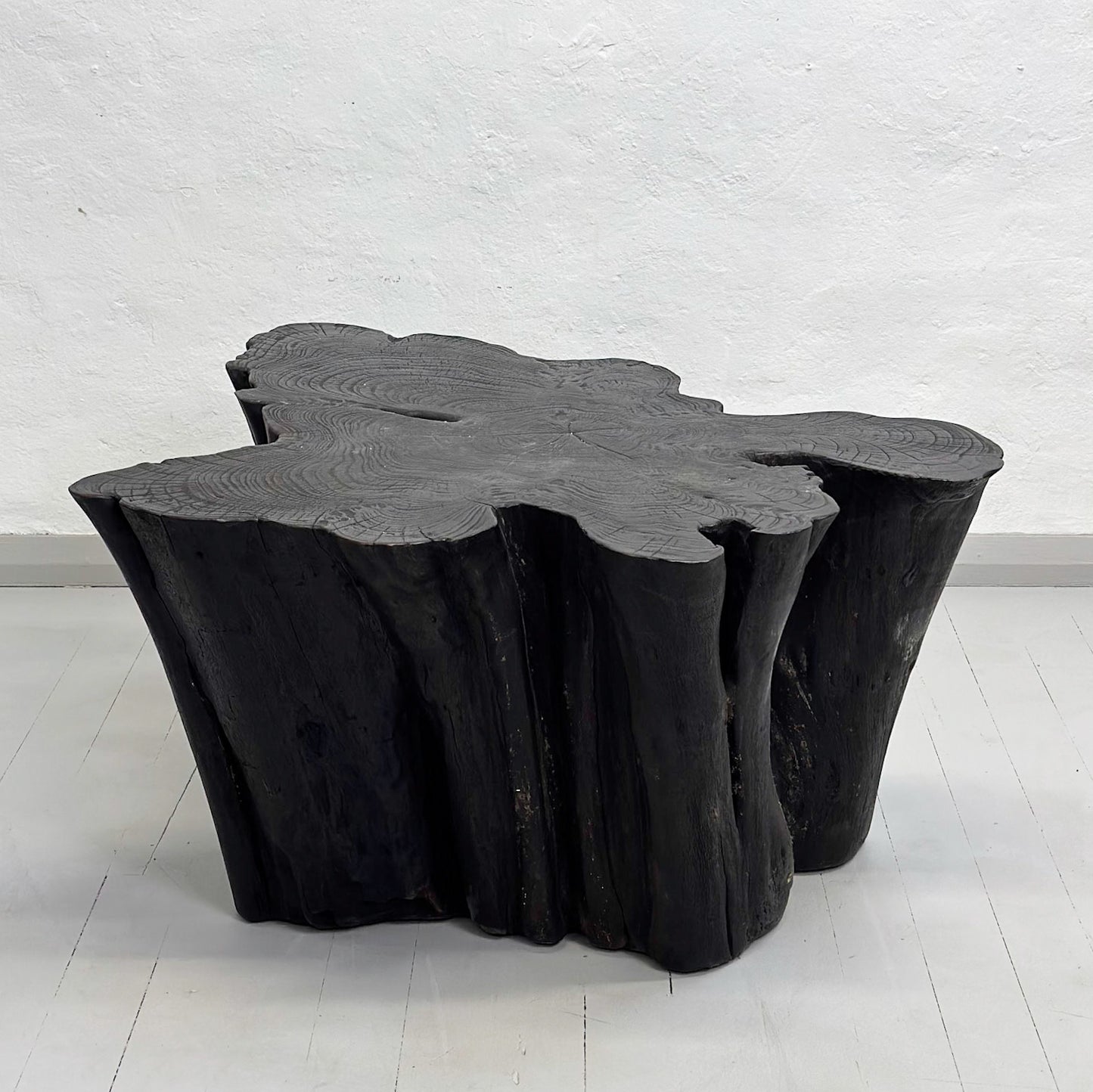 Natural Teak Log Coffee Table