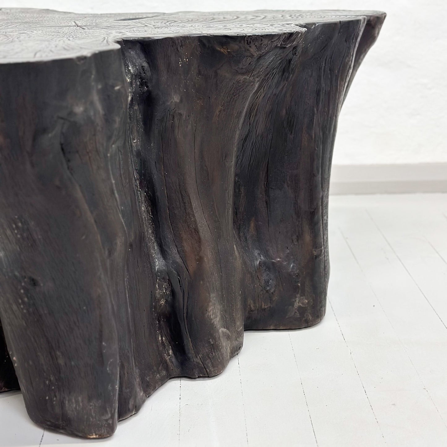 Natural Teak Log Coffee Table