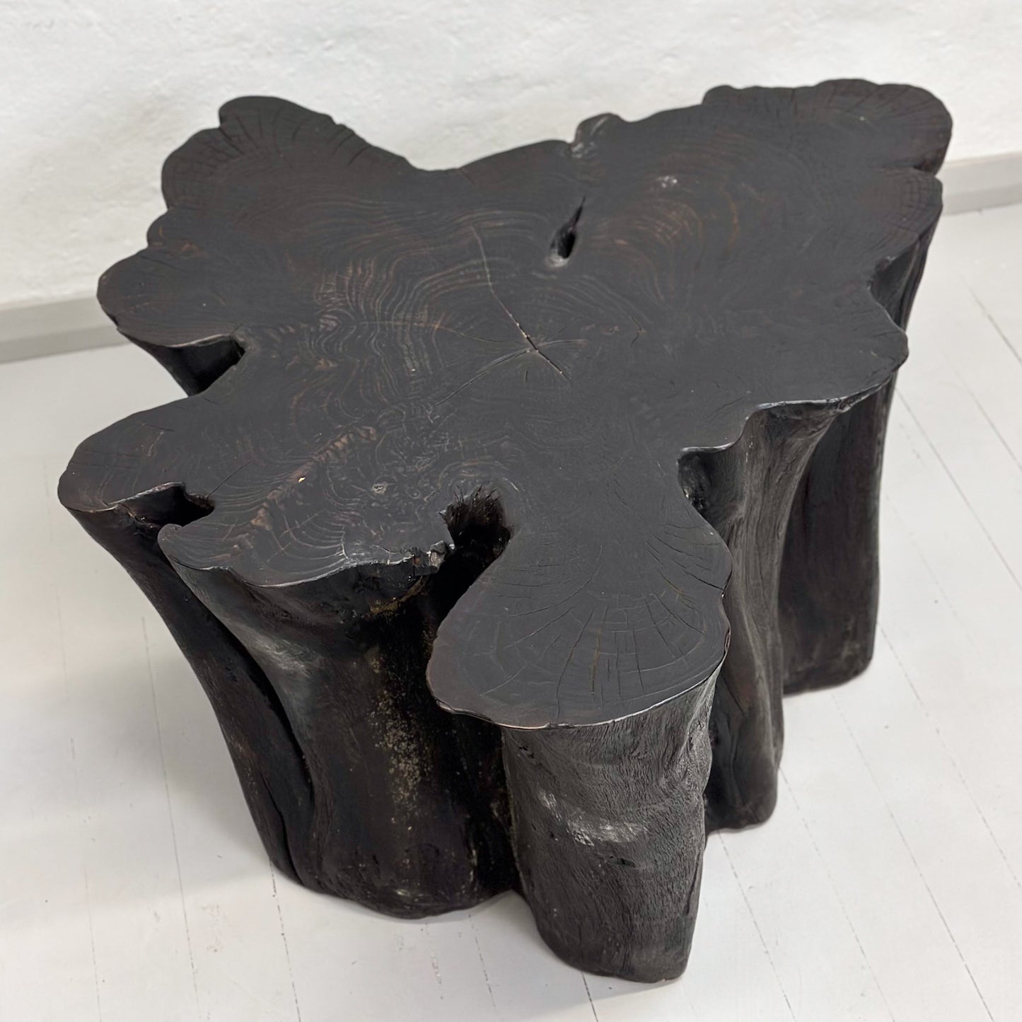Natural Teak Log Coffee Table