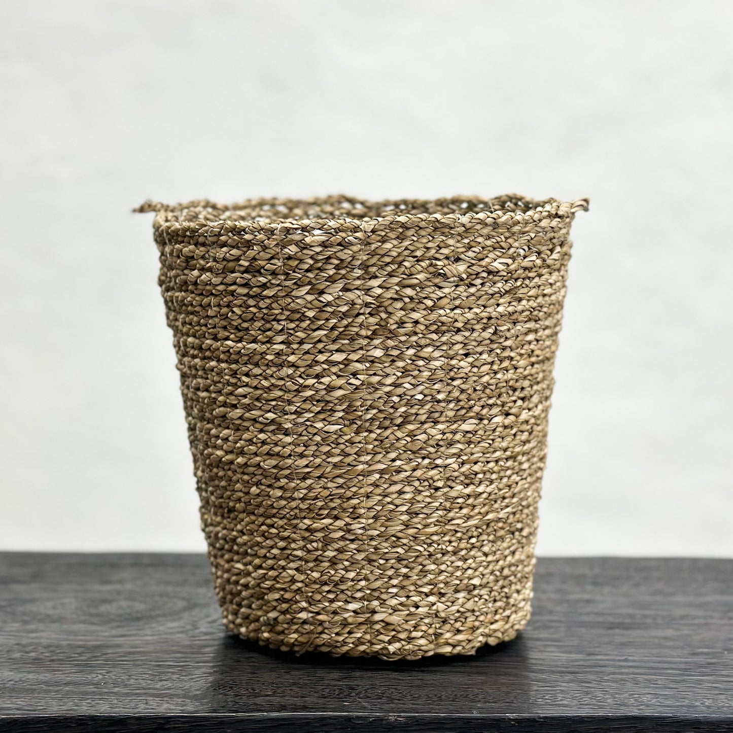 Round Tapered Seagrass Bin Basket with Insert