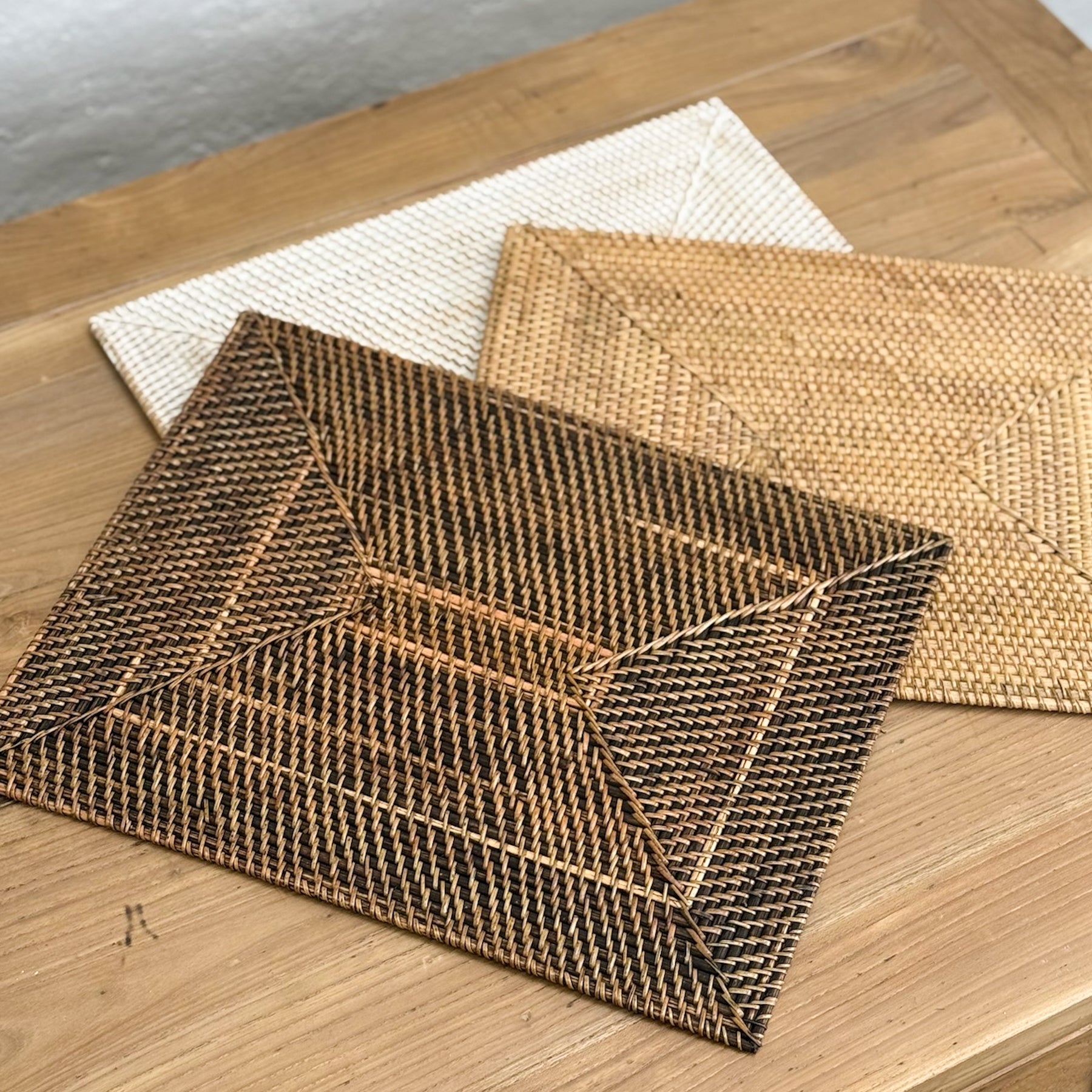 Retangle Rattan Rug Rectangular Rattan Placemat – Orient House