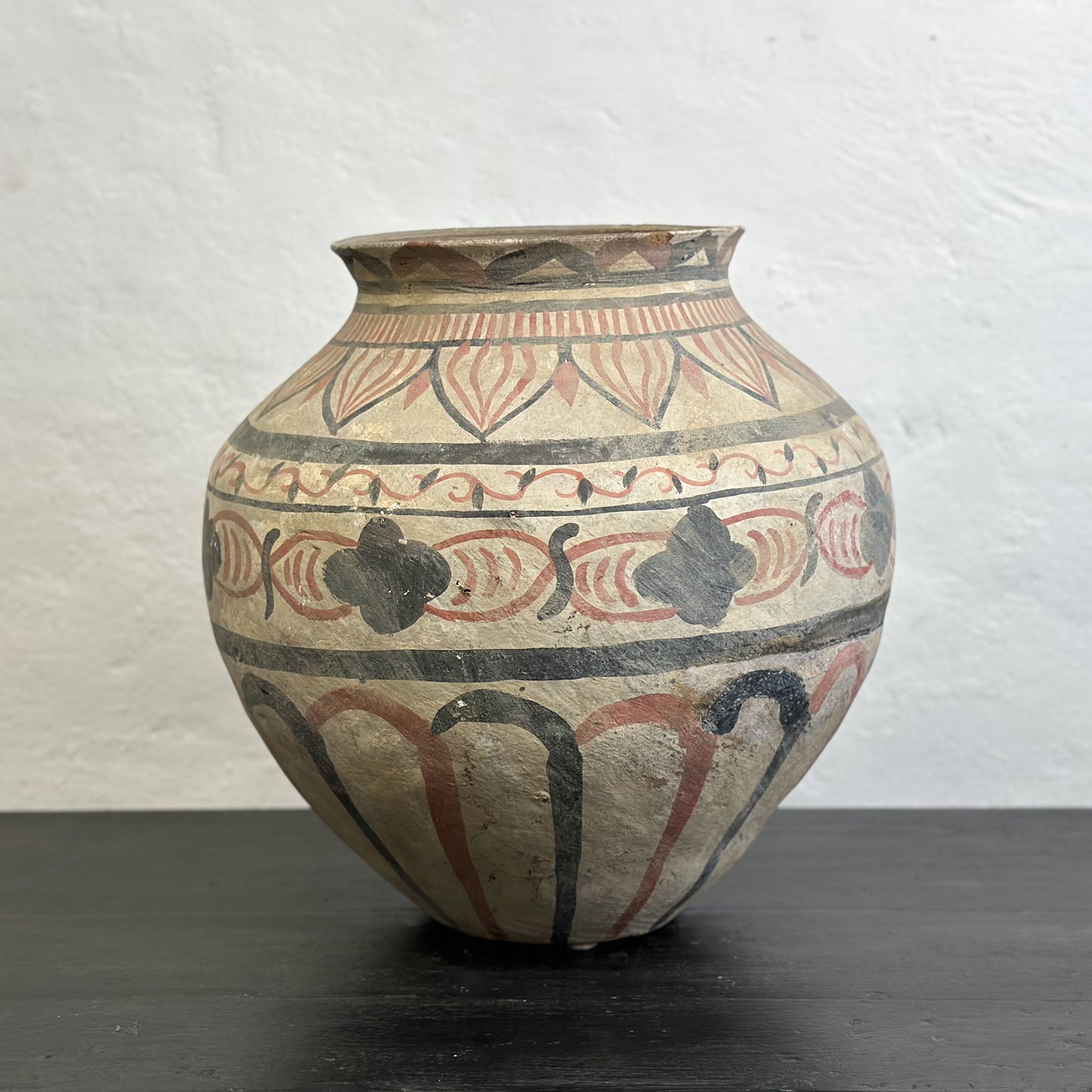 Large Painted Terracotta Pot