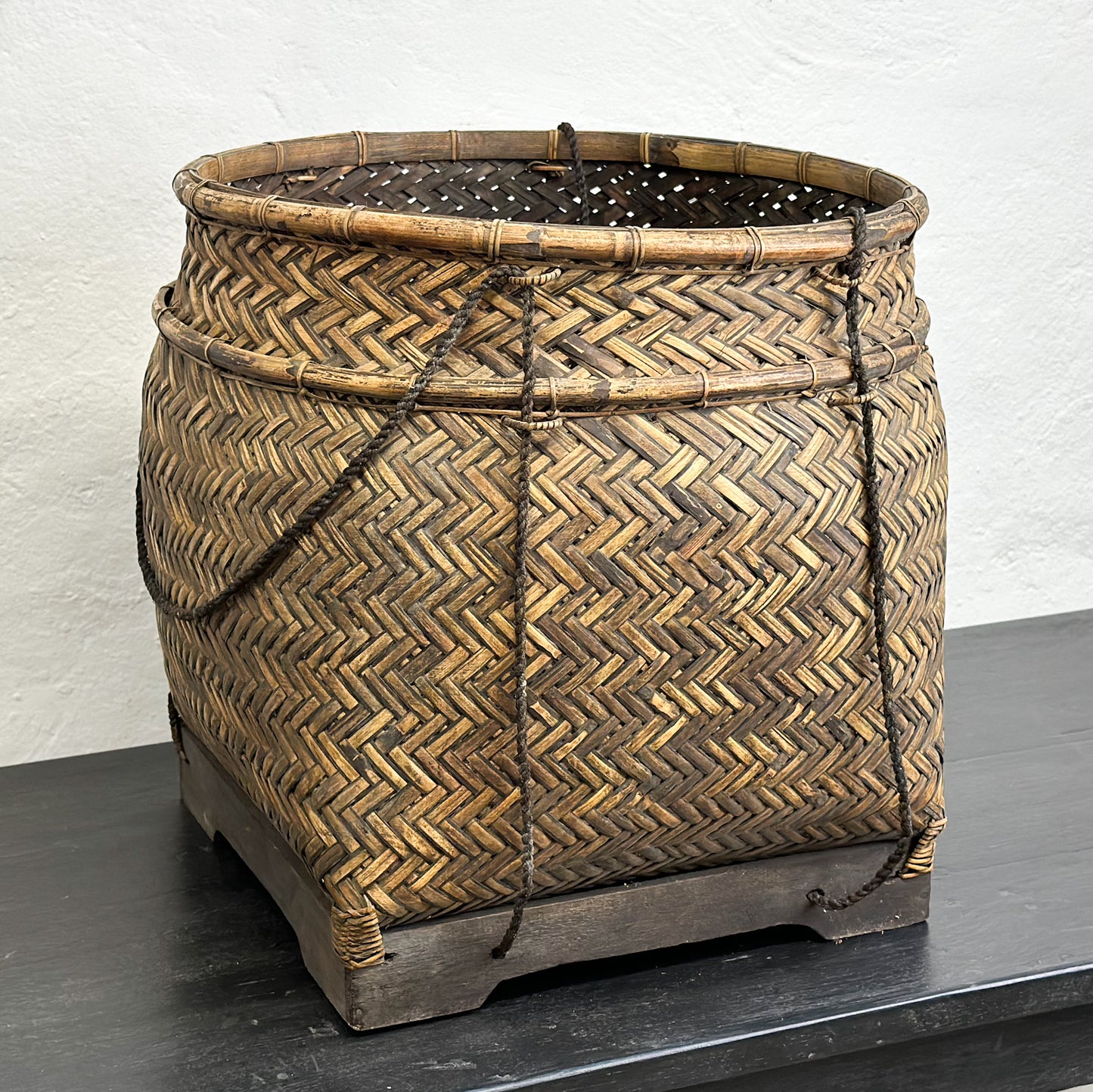 Vintage Rattan Lombok Fruit Basket