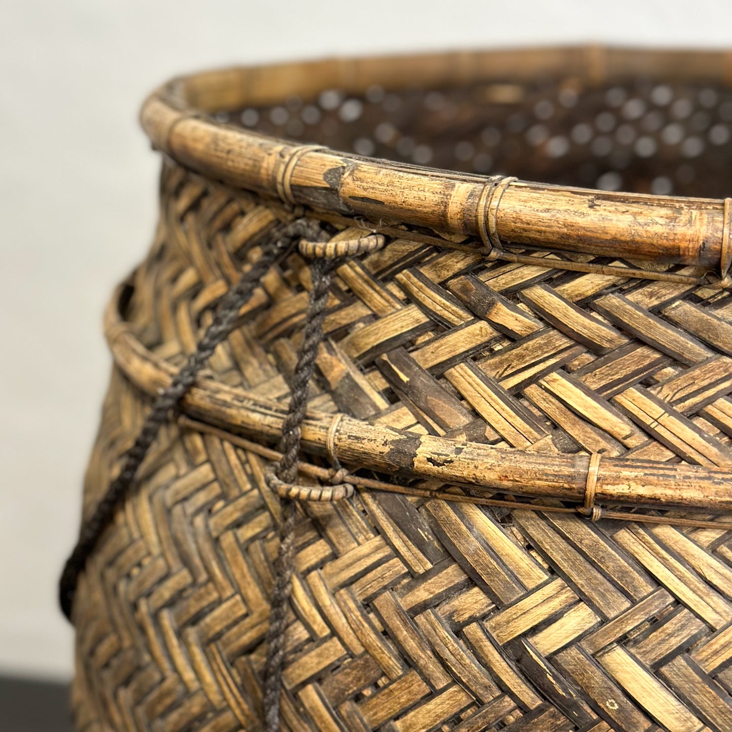 Vintage Rattan Lombok Fruit Basket