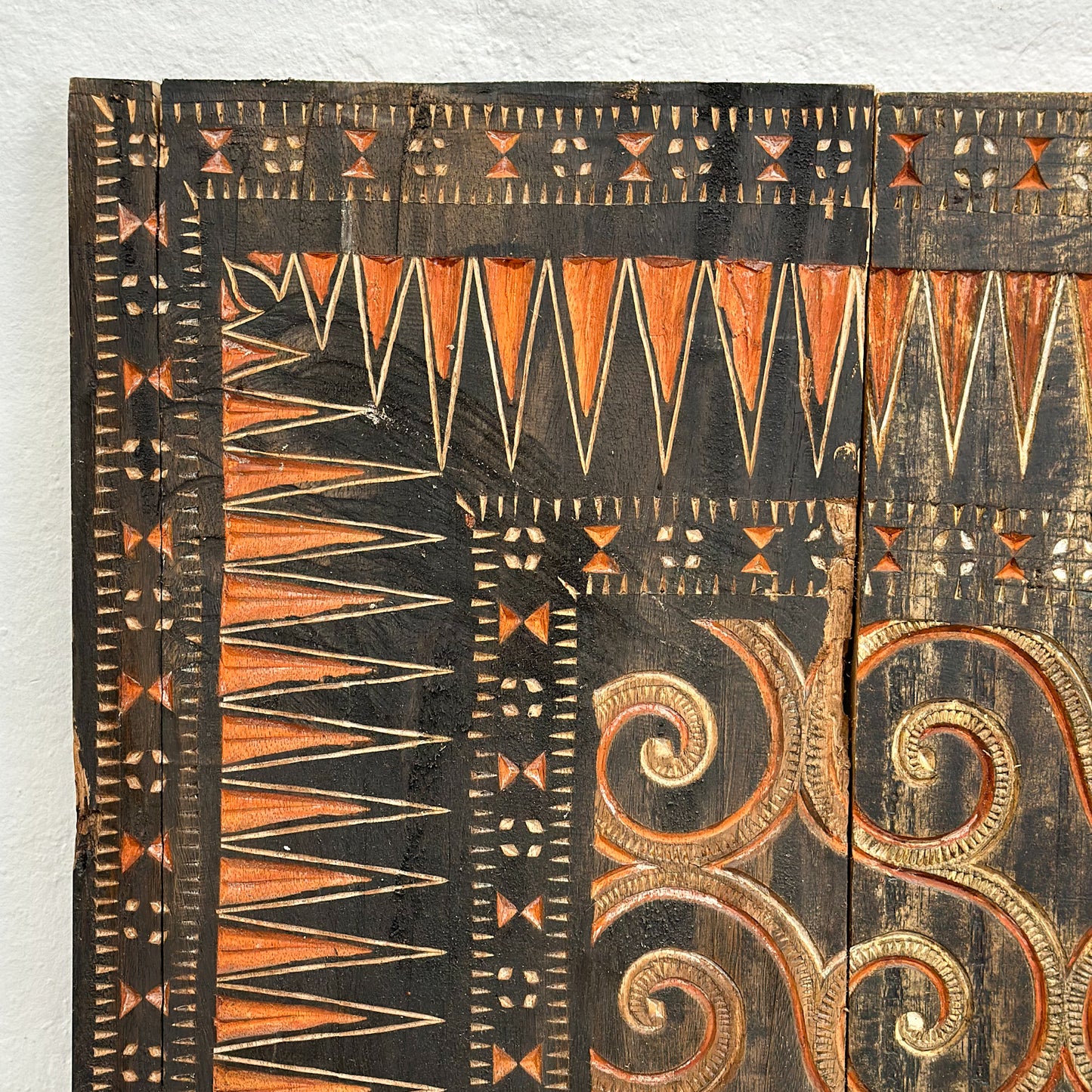 Large Vintage Carved Toraja Panel