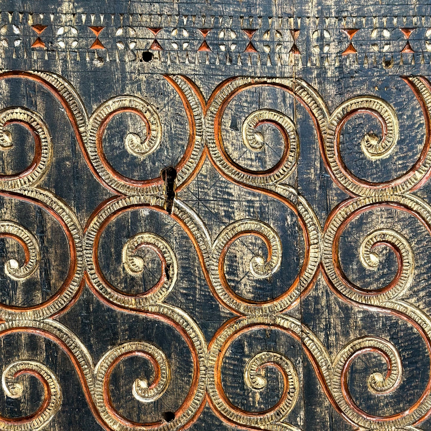 Large Vintage Carved Toraja Panel