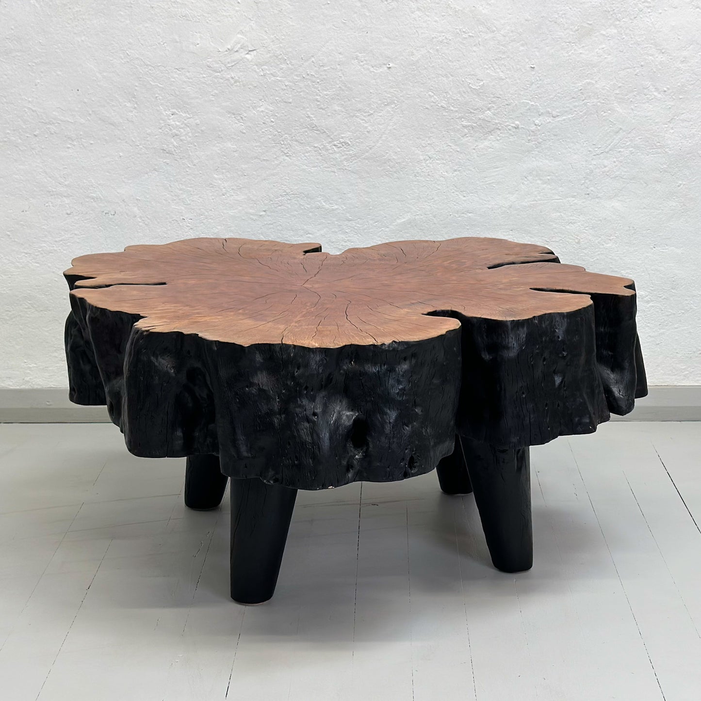 Two-Toned Lychee Wood Coffee Table