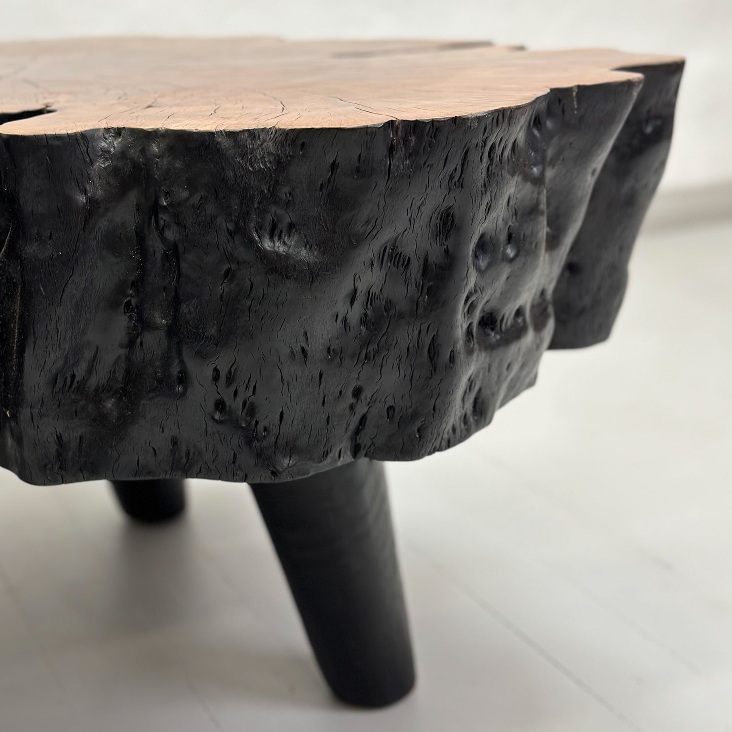 Two-Toned Lychee Wood Coffee Table