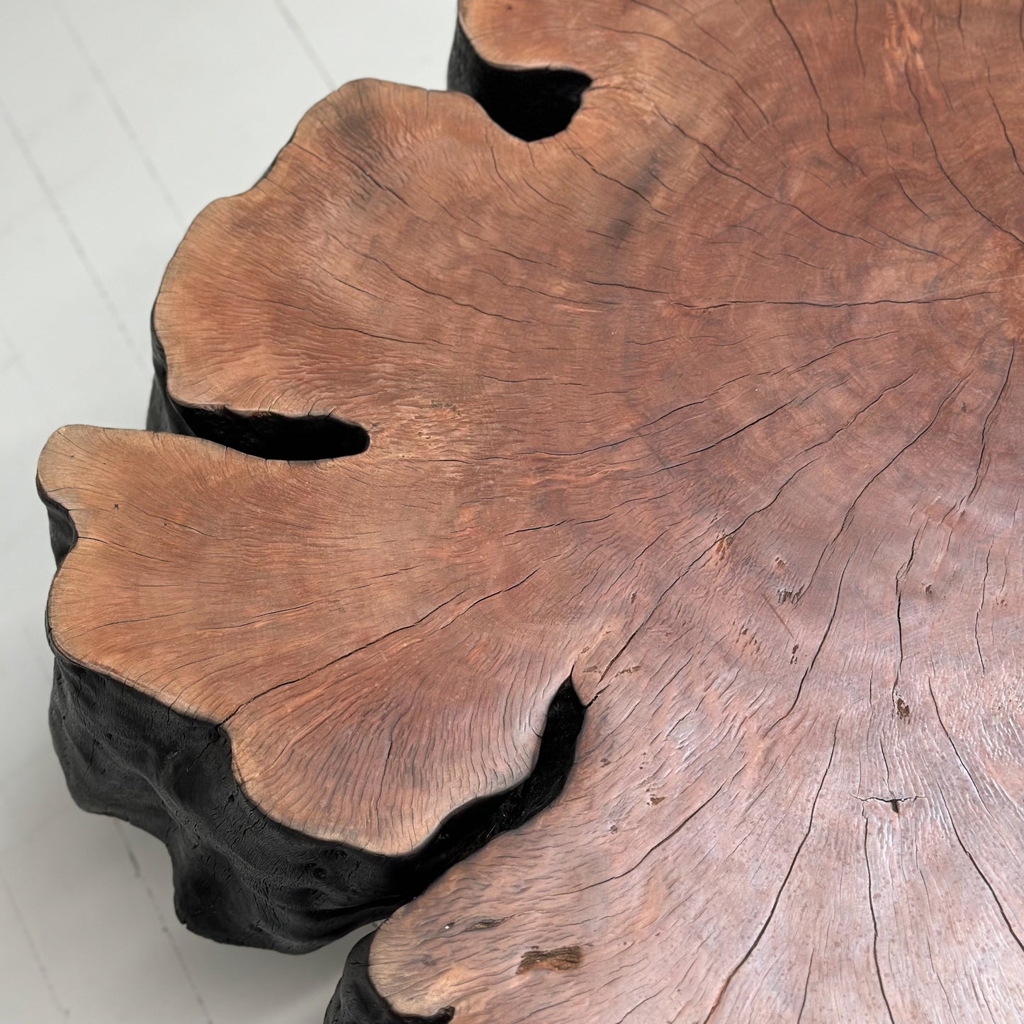 Two-Toned Lychee Wood Coffee Table