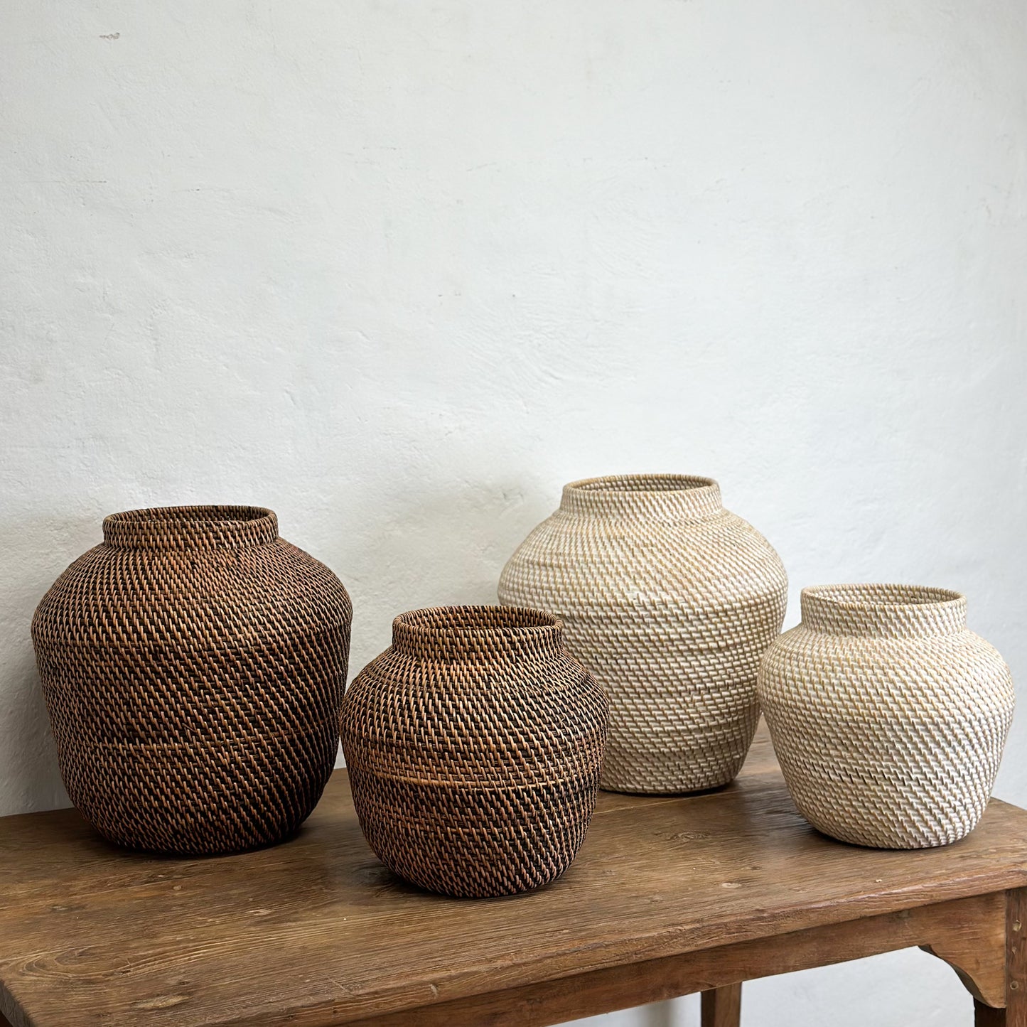 Rattan Urn Planter