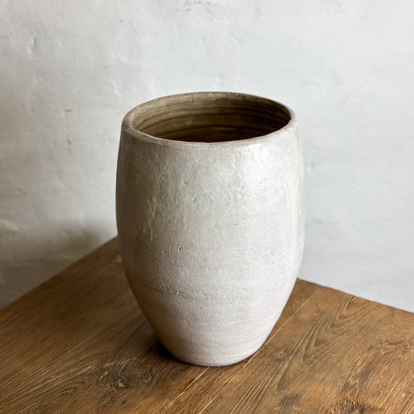 Simple Crackle Glaze Planter
