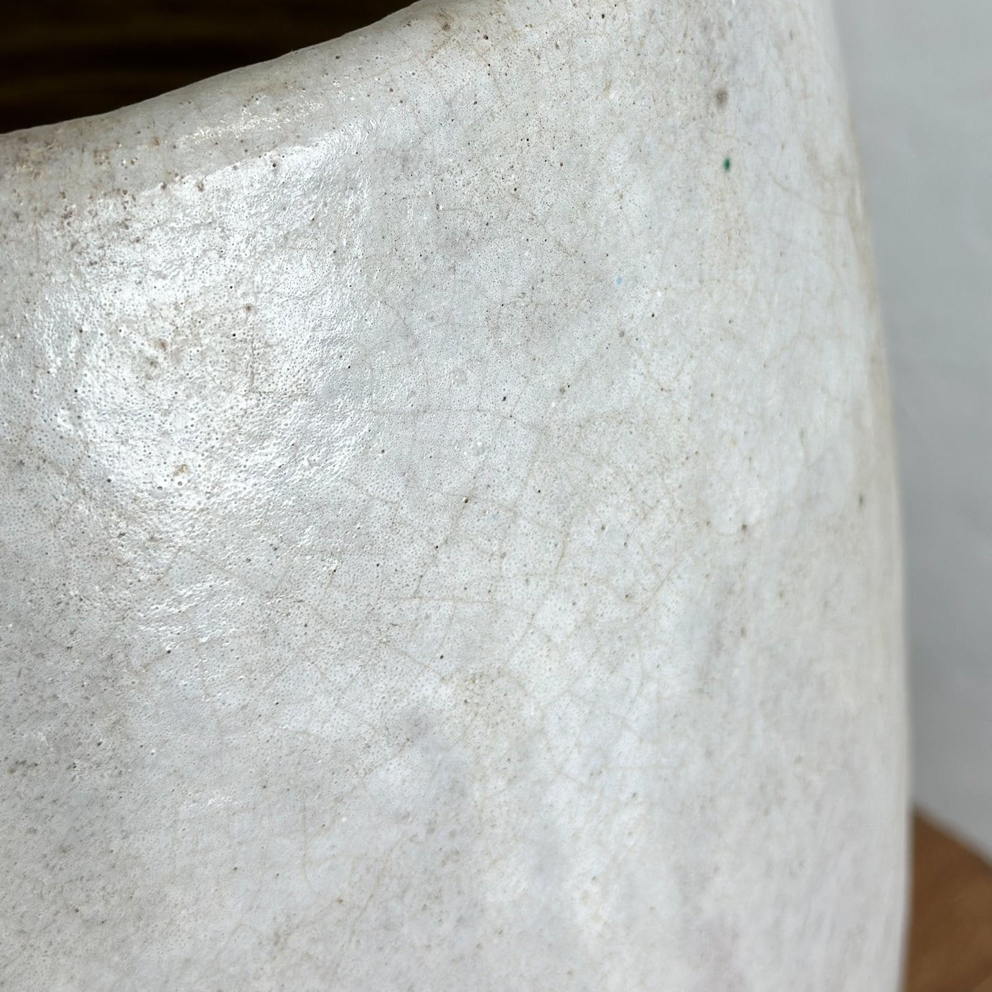 Simple Crackle Glaze Planter