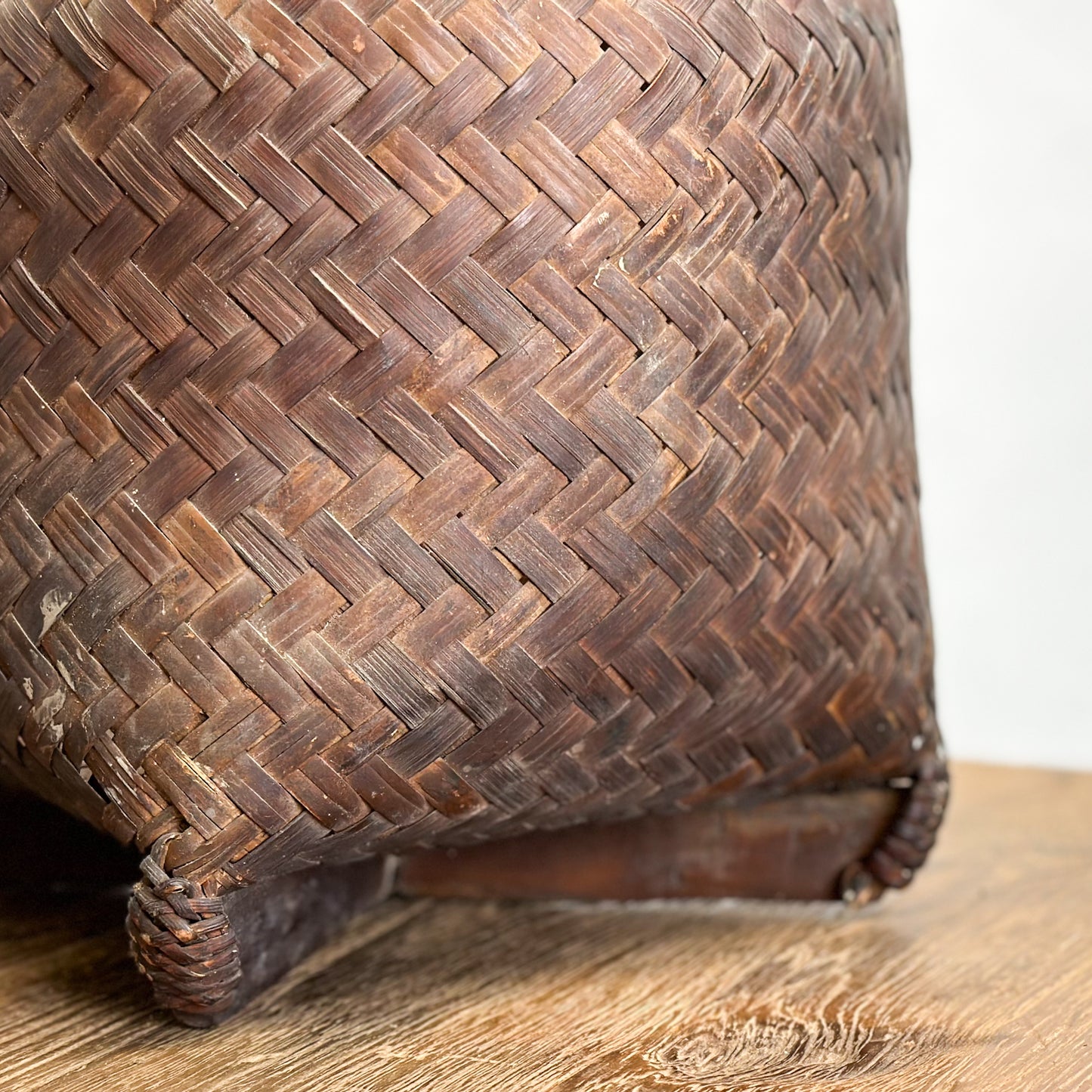 Vintage Sulawesi Footed Basket