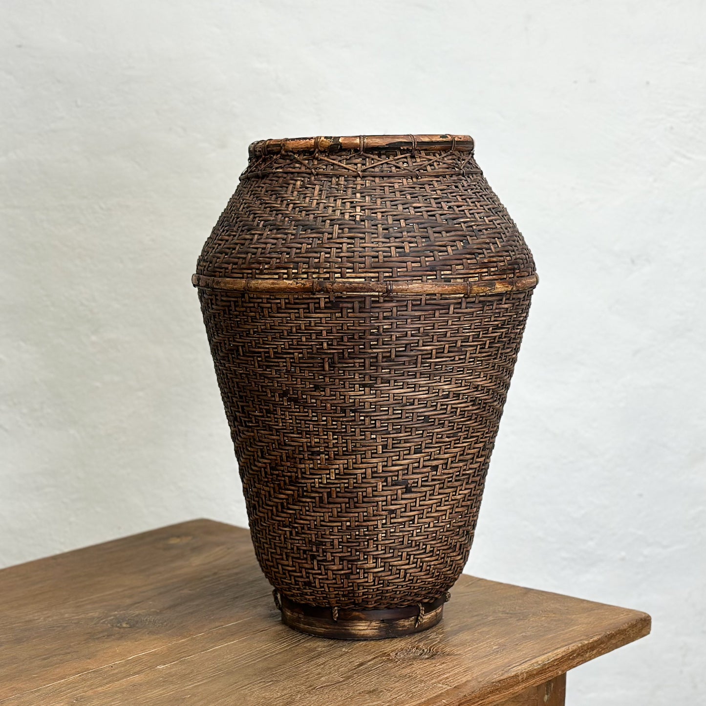 Tall Vintage Kalimantan Basket
