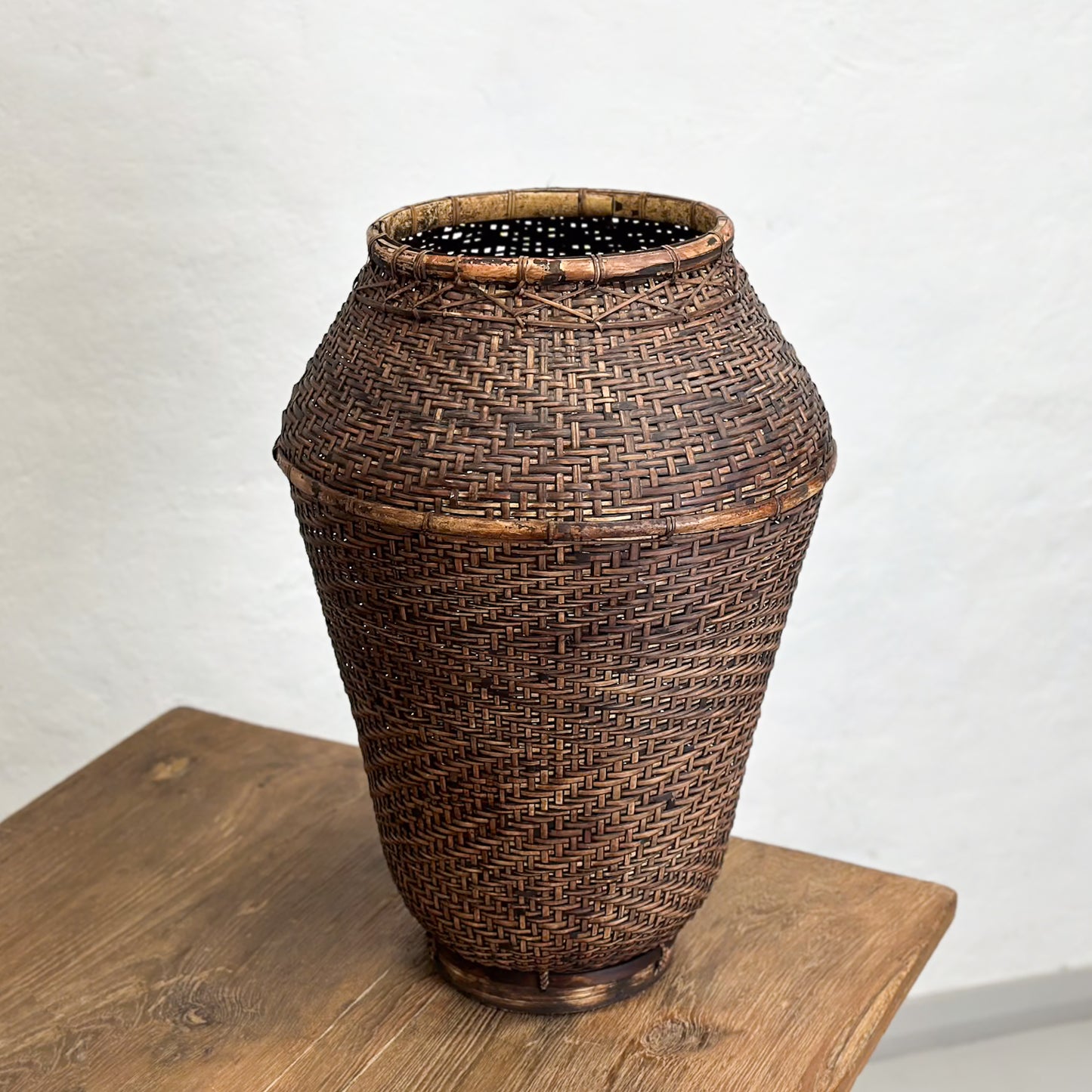 Tall Vintage Kalimantan Basket