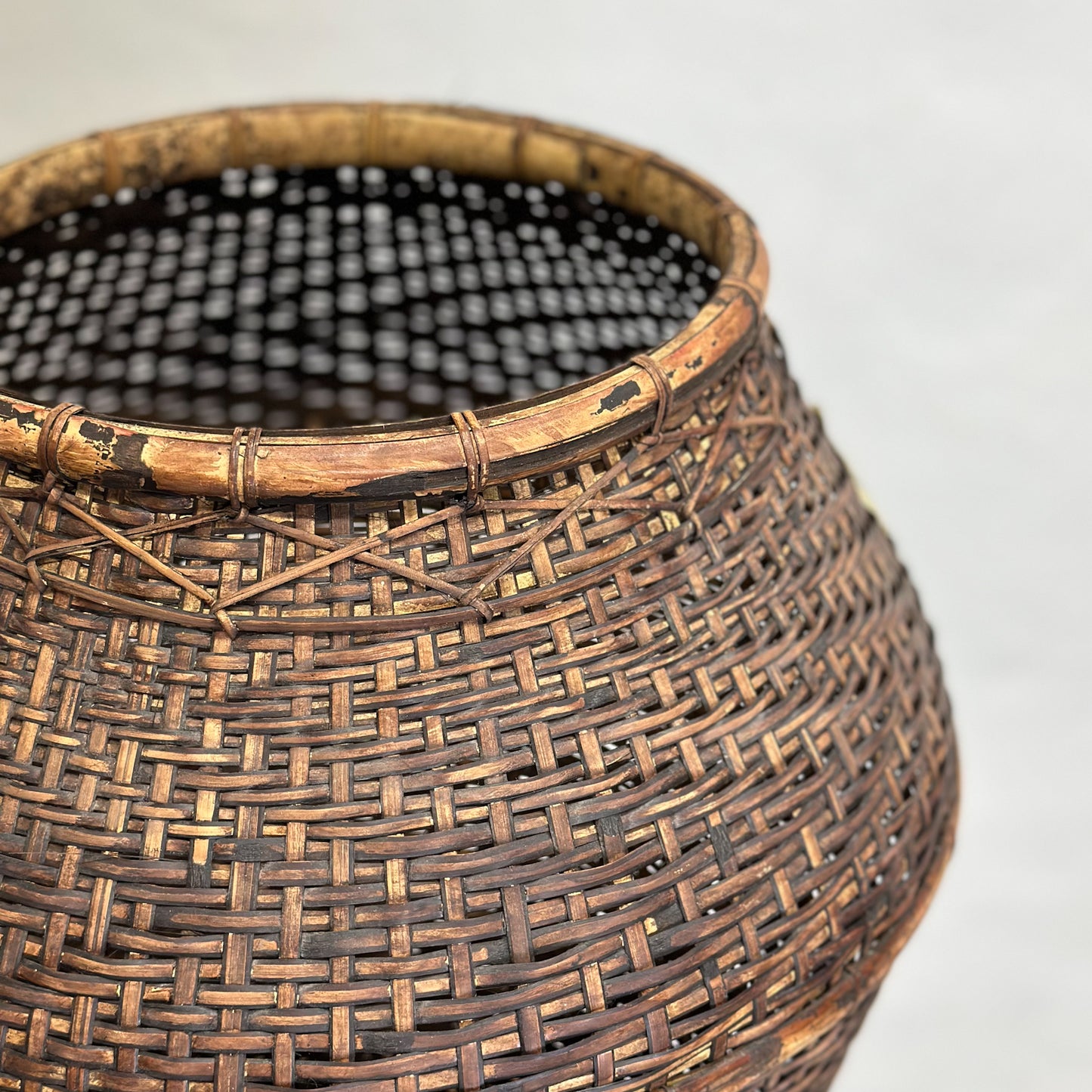 Tall Vintage Kalimantan Basket