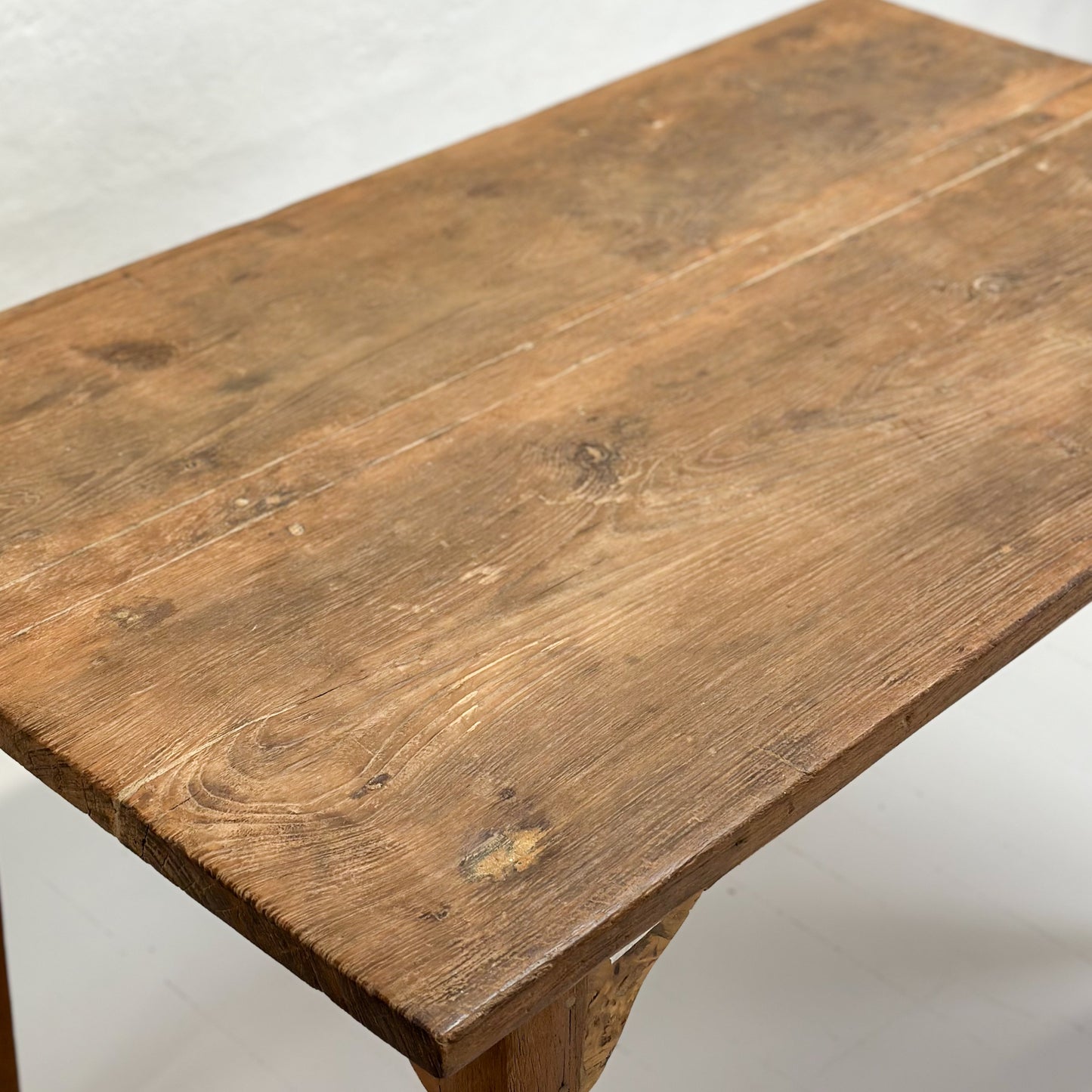 Teak Work Table with Corner Detail II
