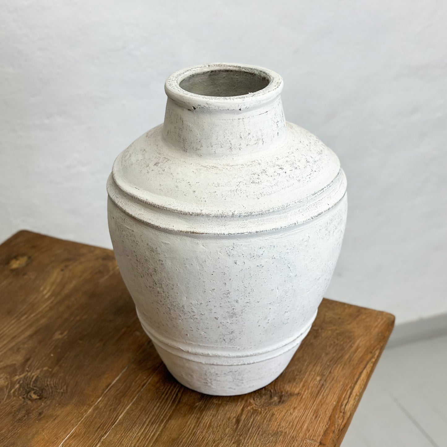 Lined Terracotta Vase