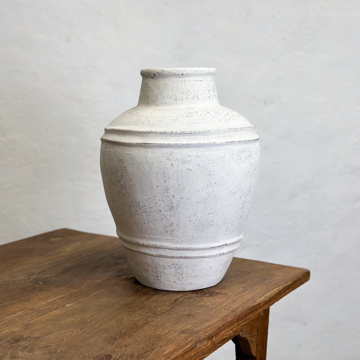 Lined Terracotta Vase