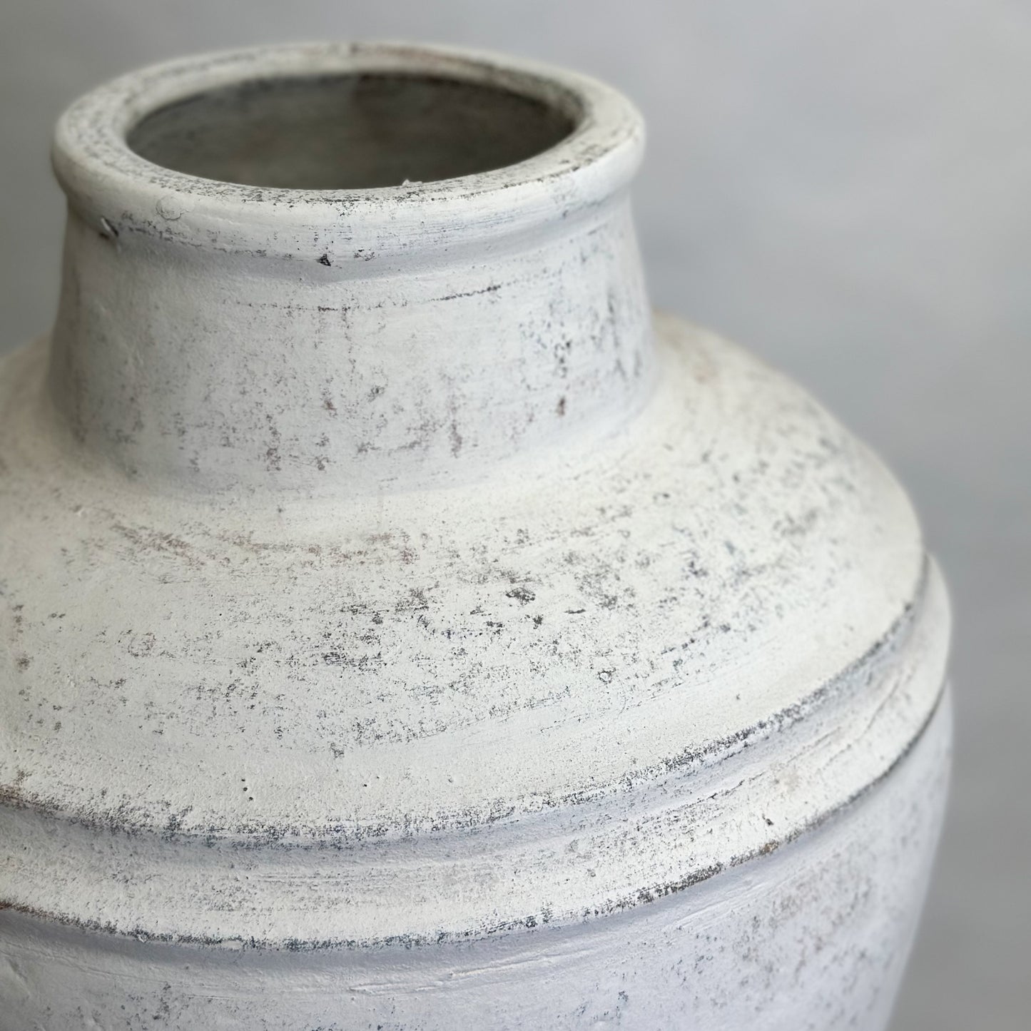Lined Terracotta Vase