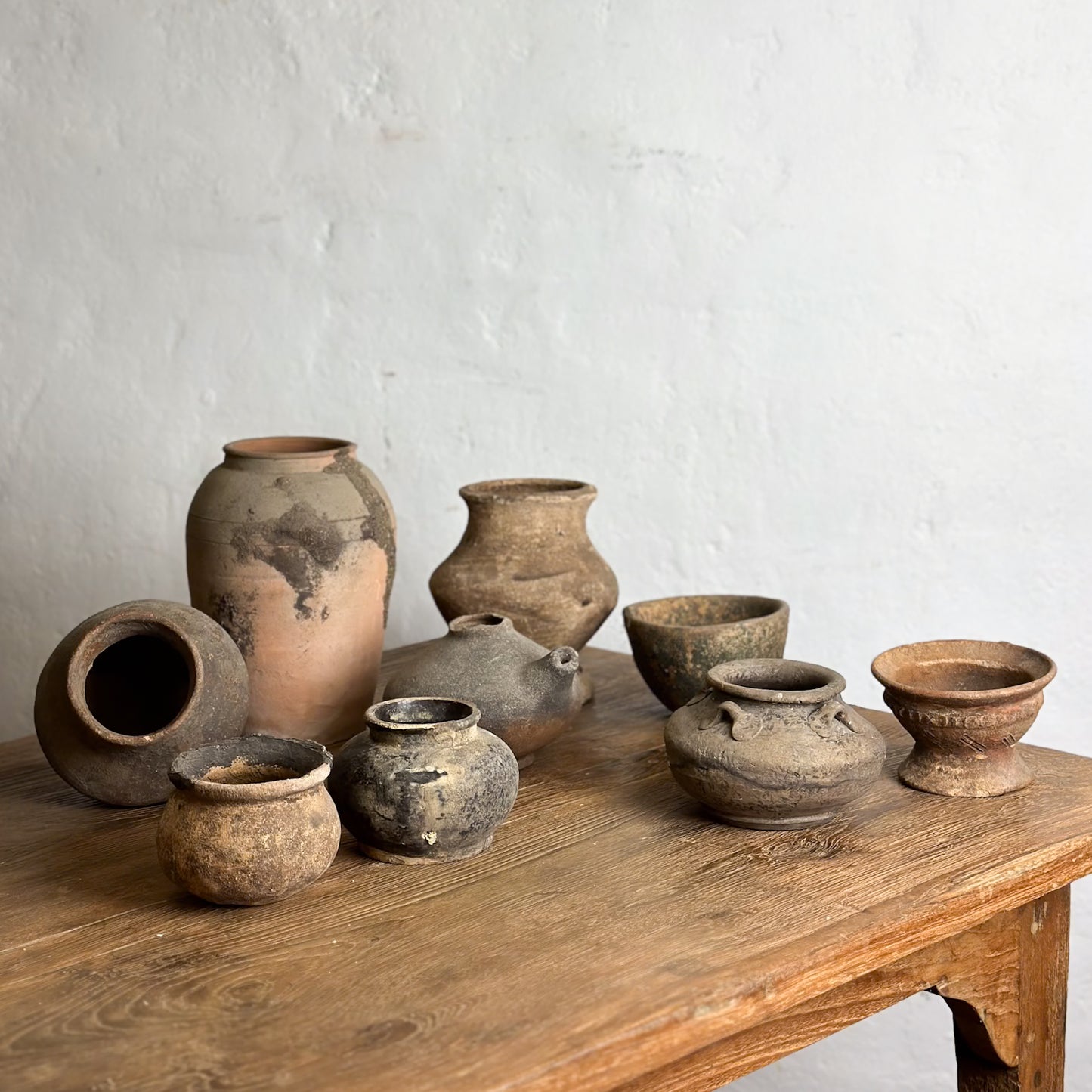 Assorted Small Rustic Pots