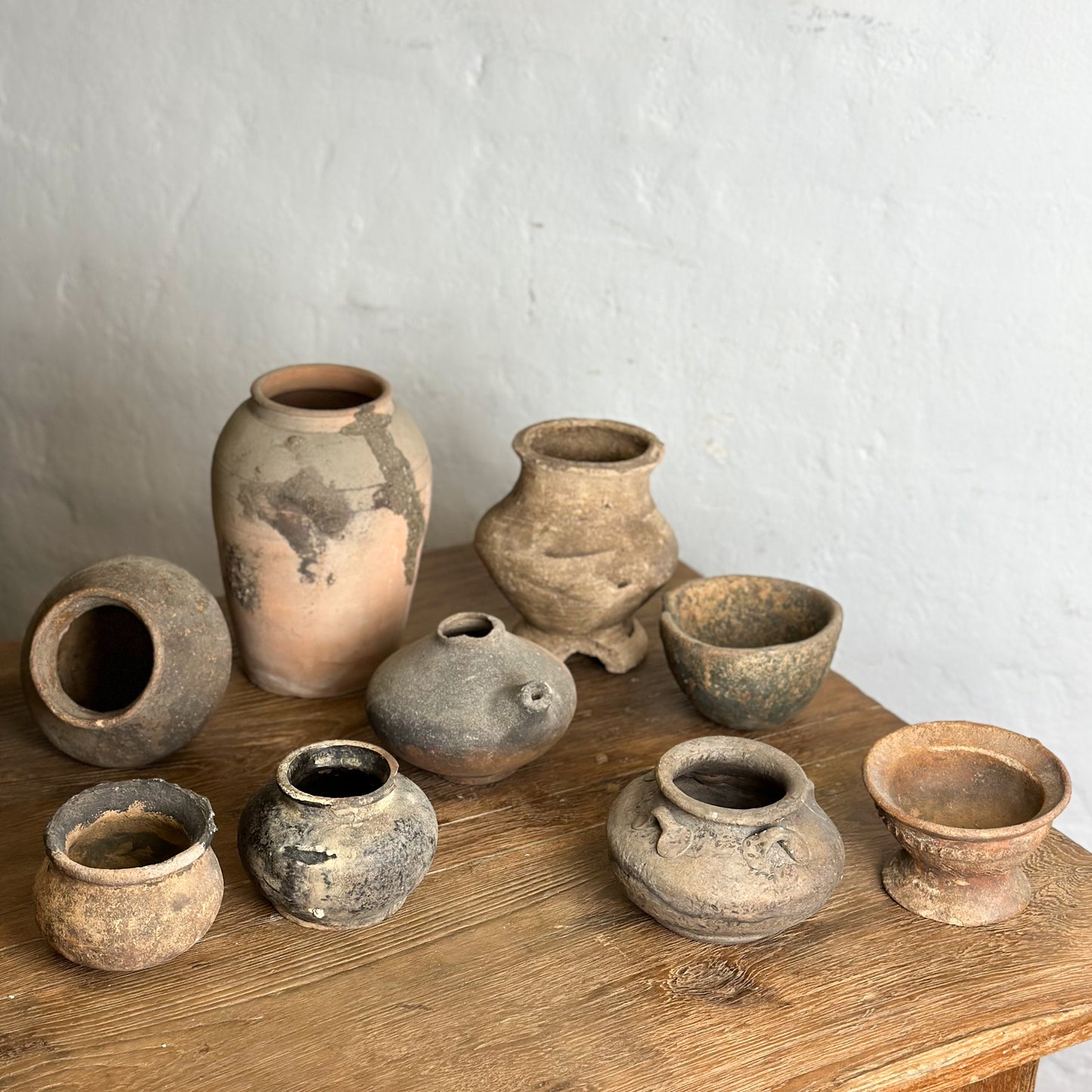 Assorted Small Rustic Pots