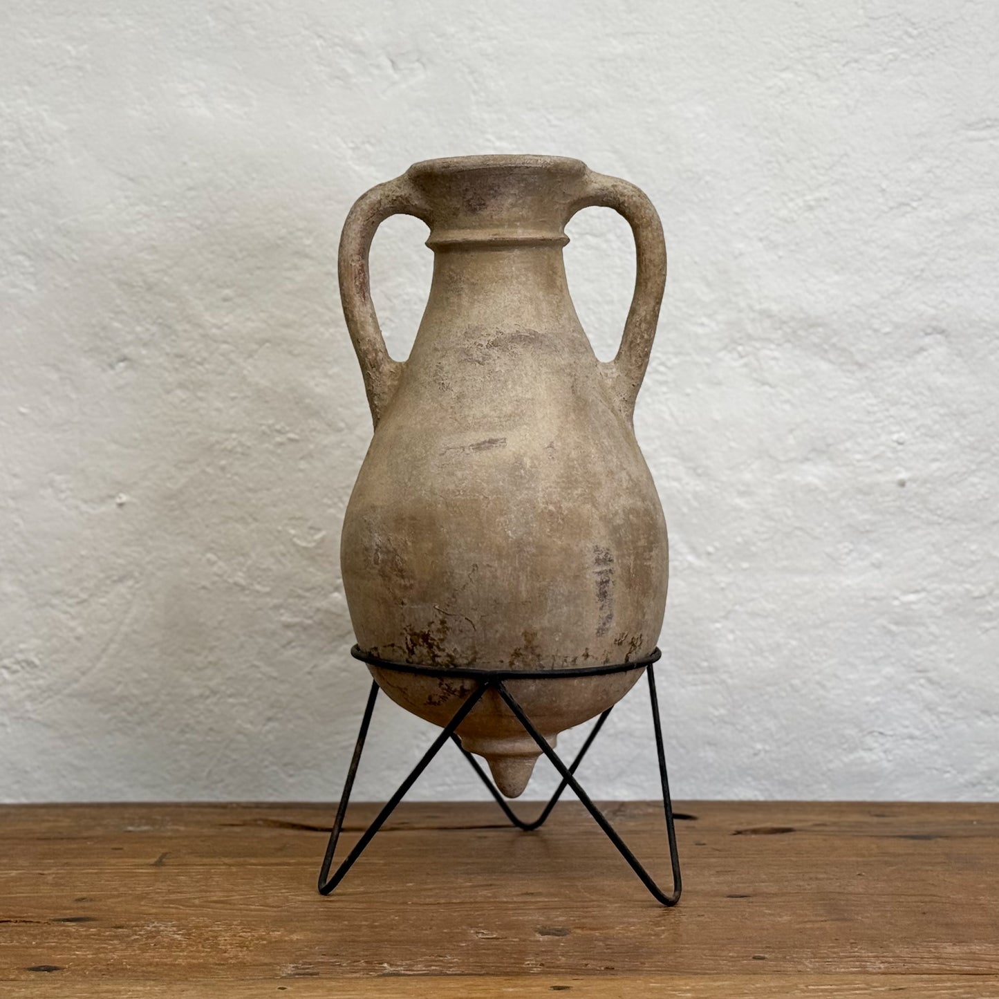 Terracotta Amphora on Stand I