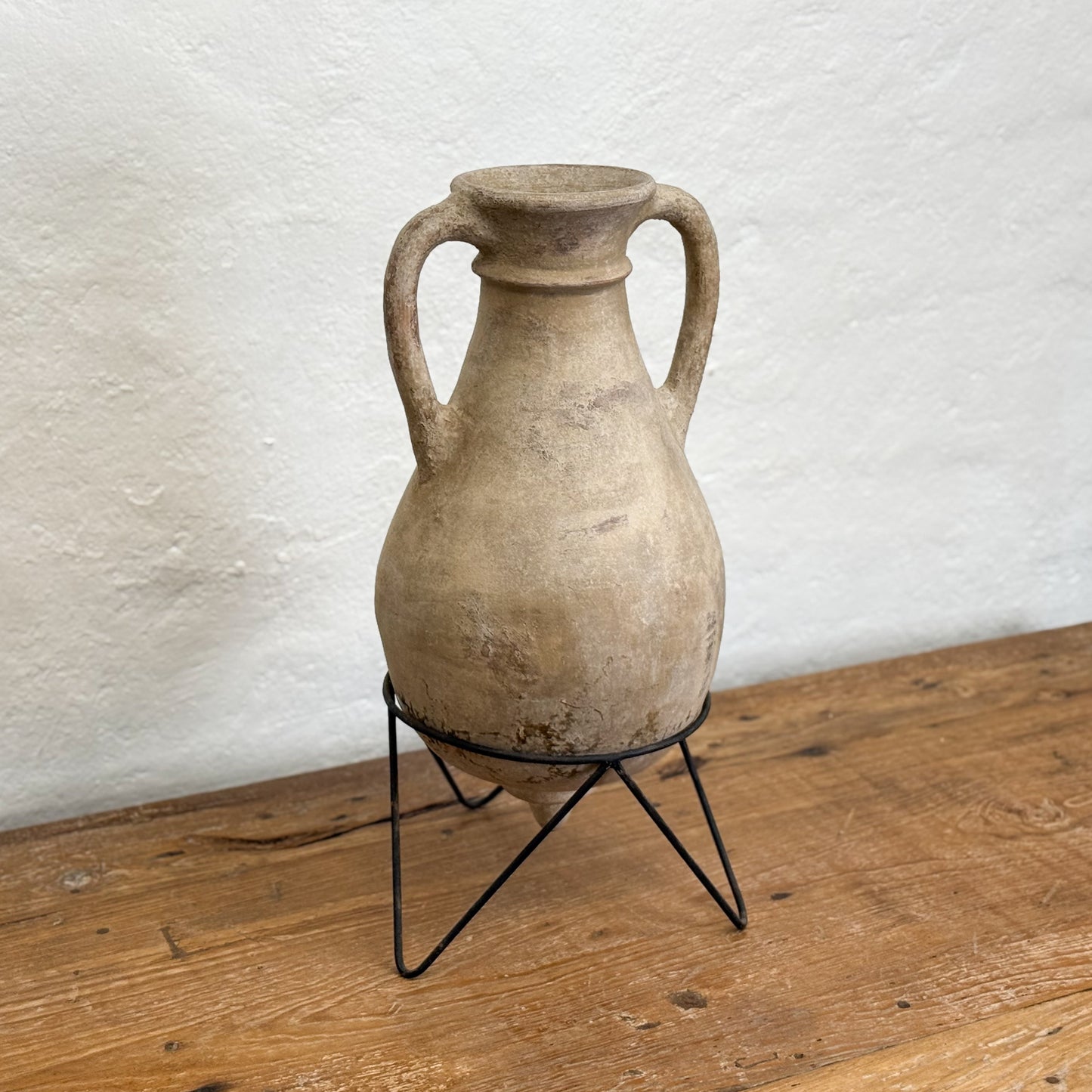 Terracotta Amphora on Stand I