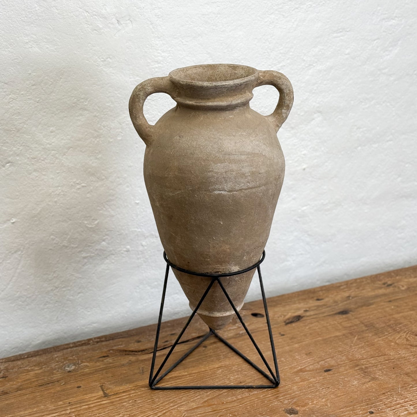 Terracotta Amphora on Stand II