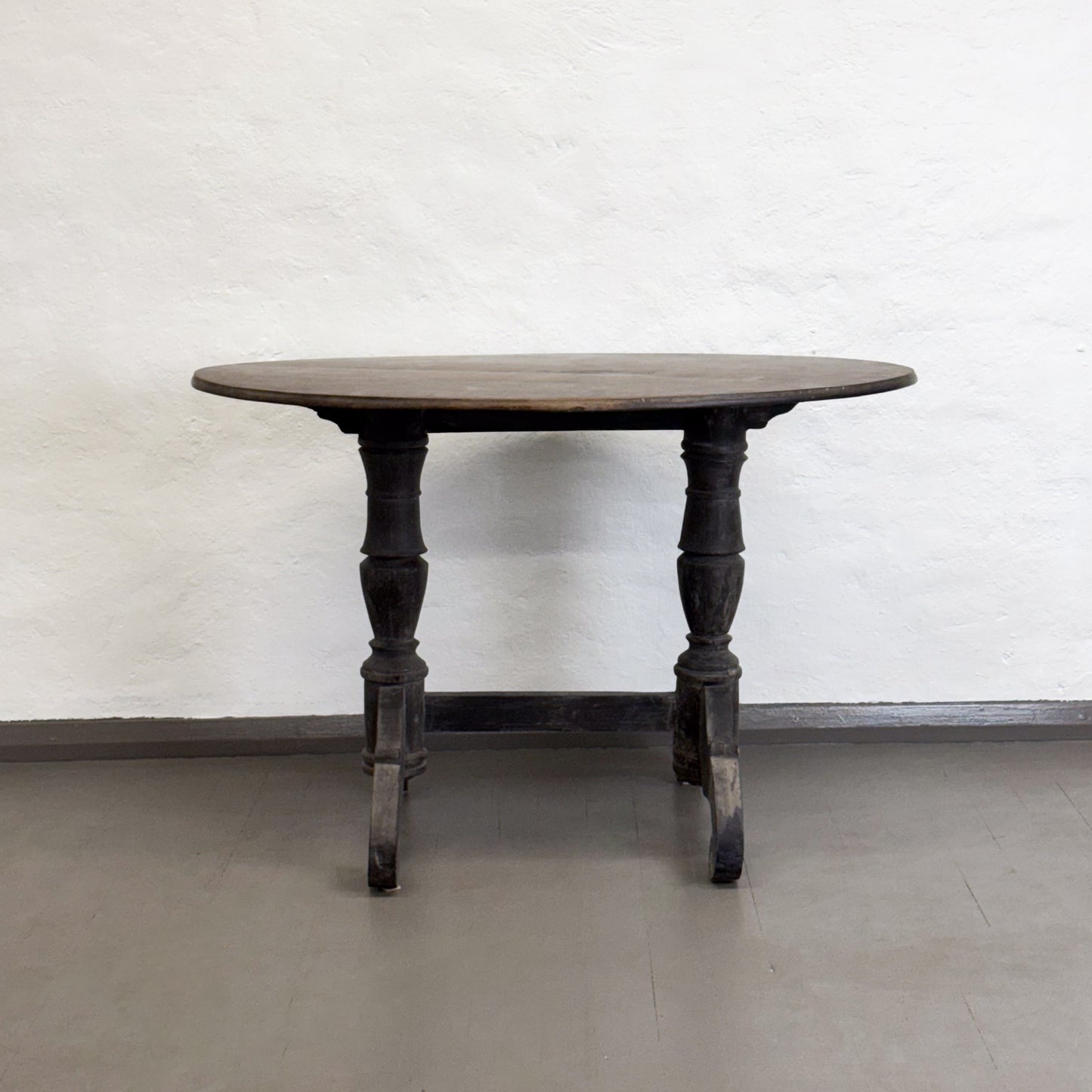 Oval Teak Double Pedestal Table