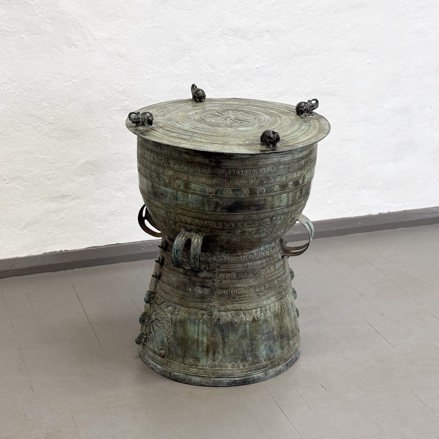 Bronze Moko Rain Drum