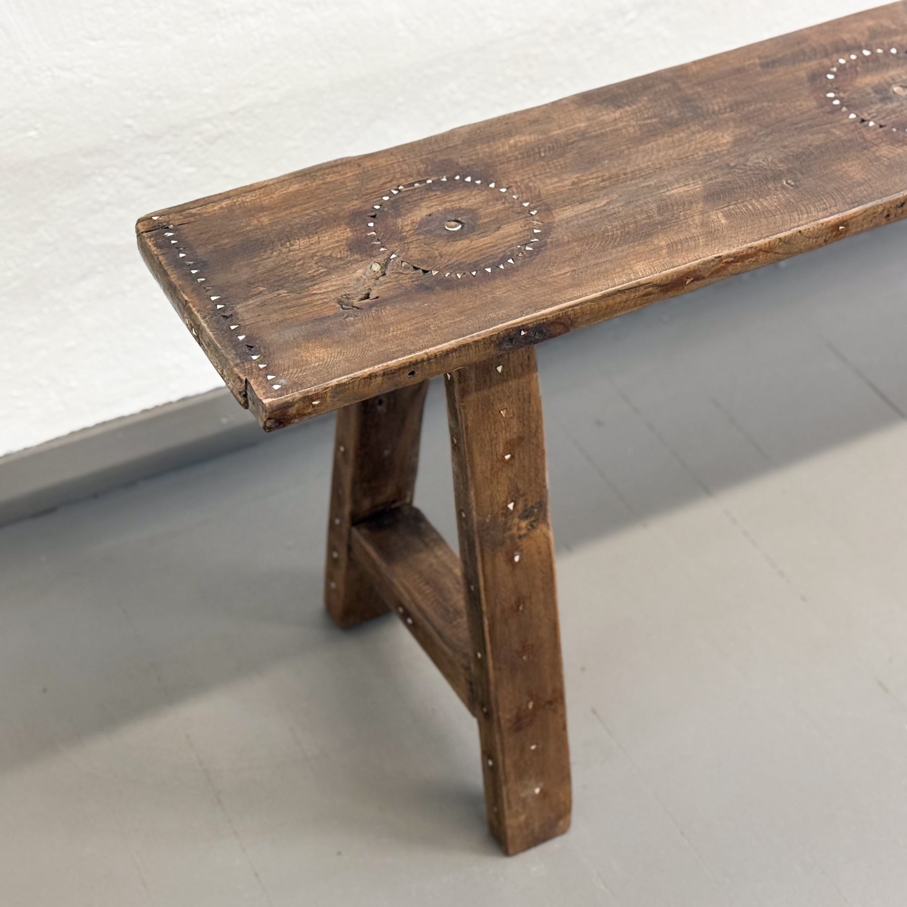 Bench Shells Bench with Shell Inlay – Orient House