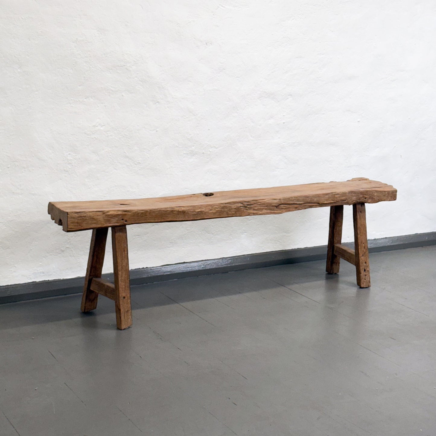 Rustic Teak Wood Dingklik Bench I