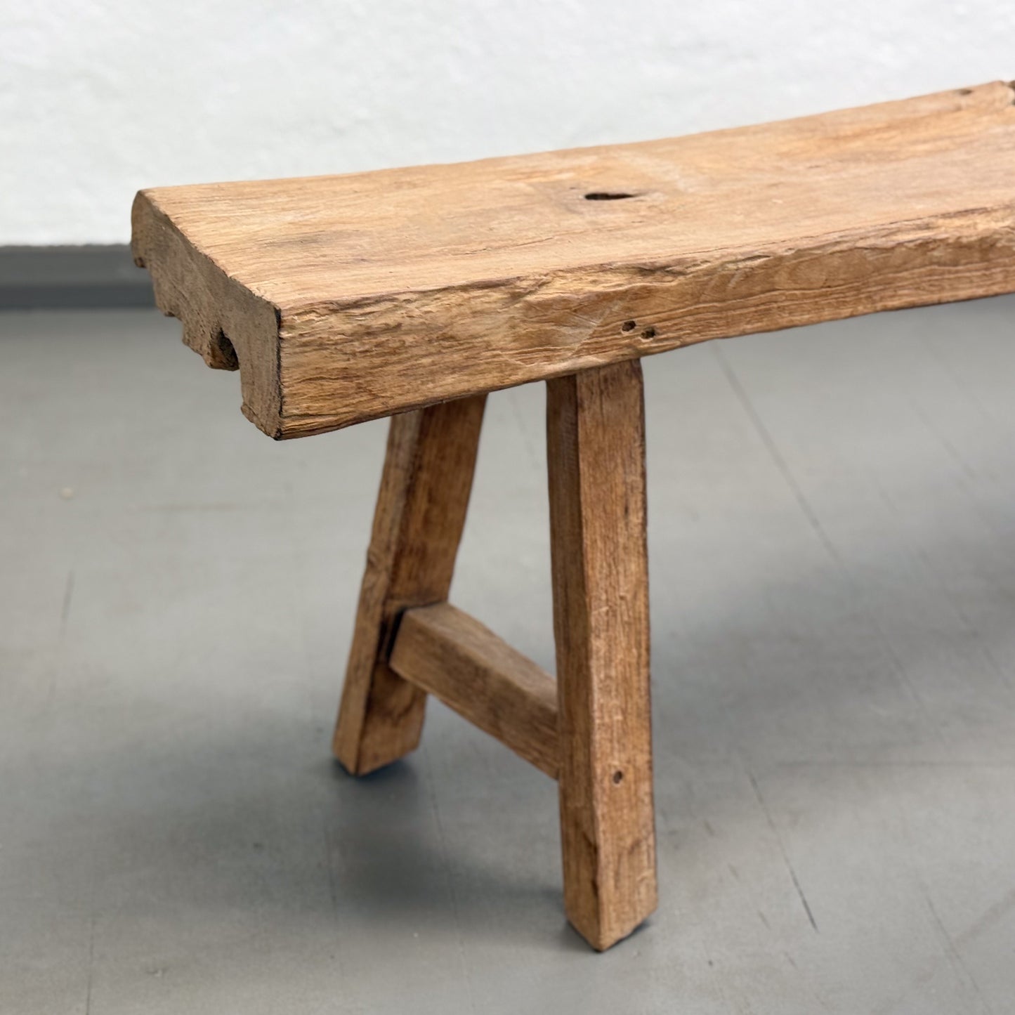 Rustic Teak Wood Dingklik Bench I