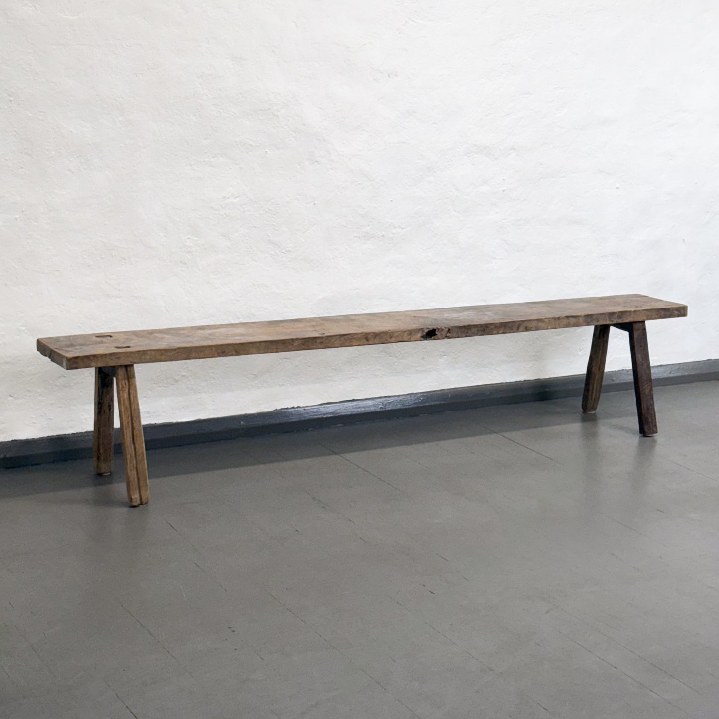 Rustic Teak Wood Dingklik Bench II