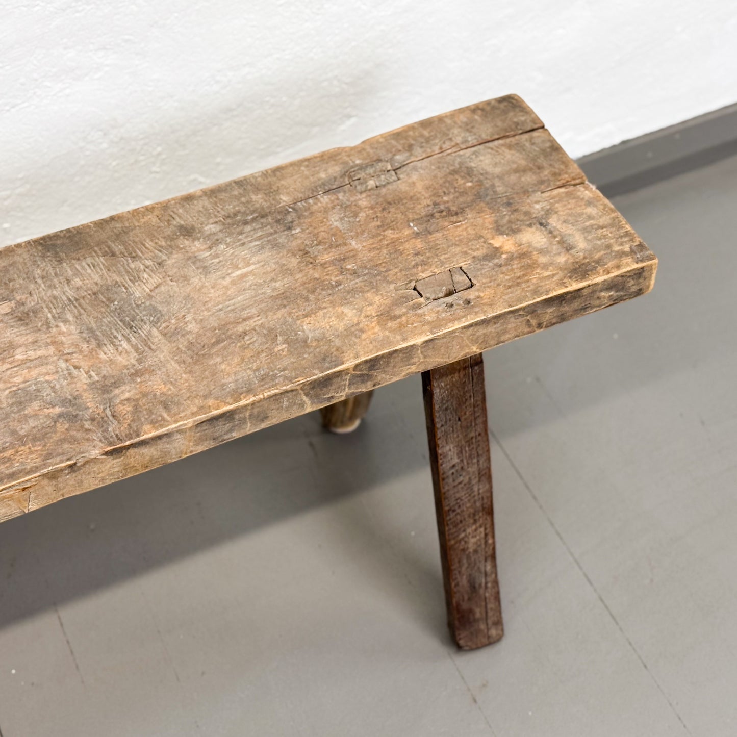 Rustic Teak Wood Dingklik Bench II