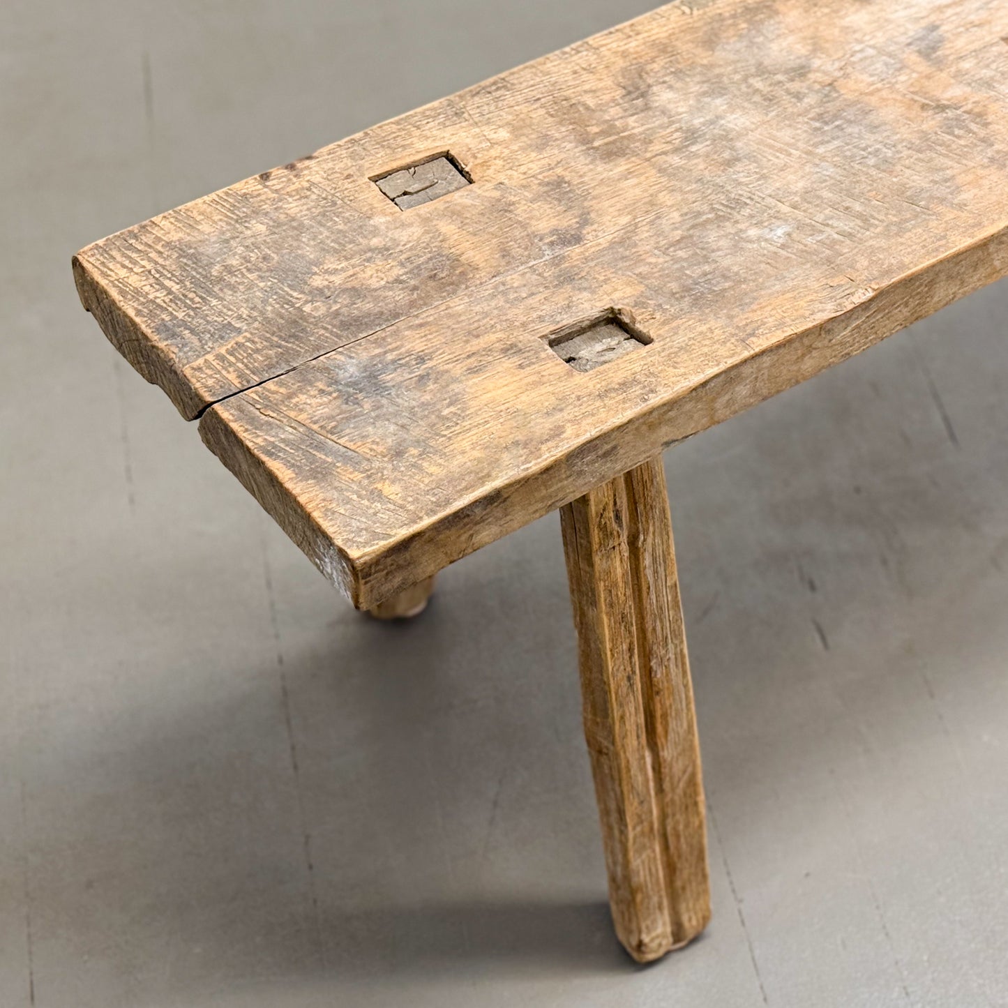 Rustic Teak Wood Dingklik Bench II