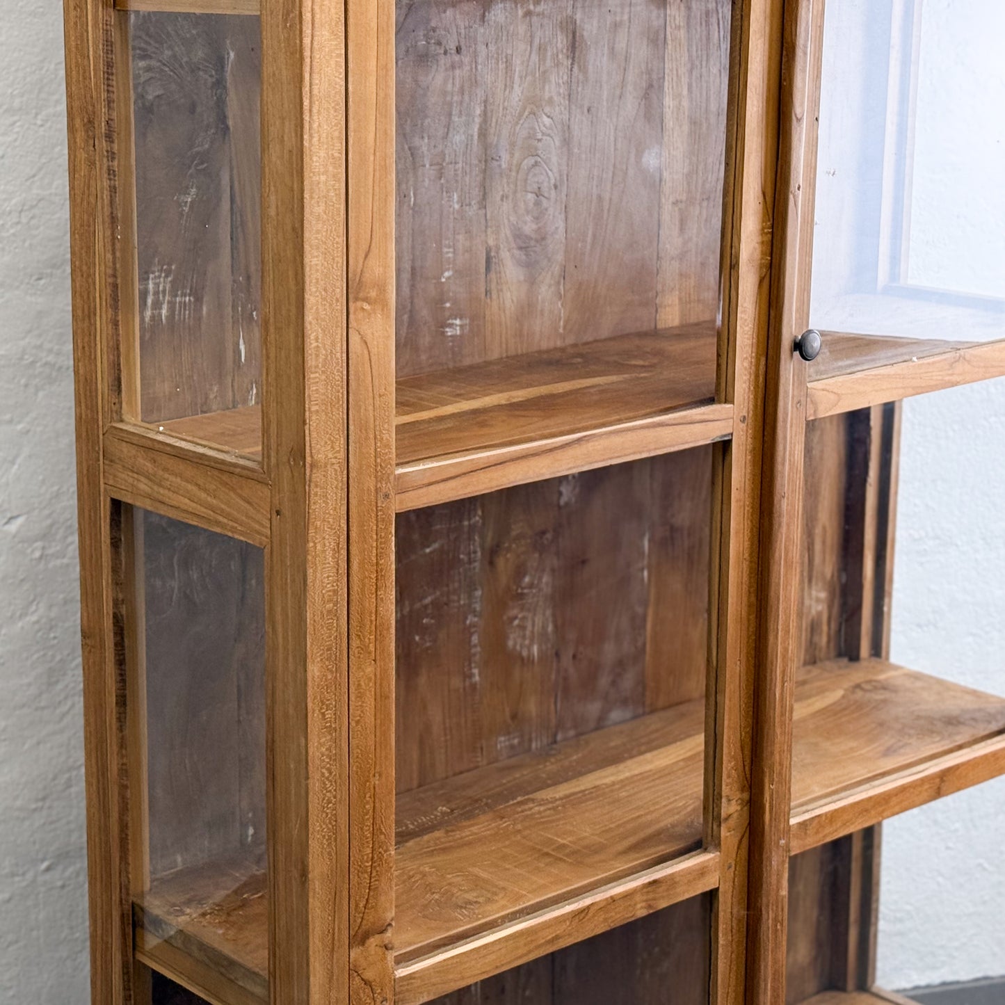 Triple Glass Side Cabinet