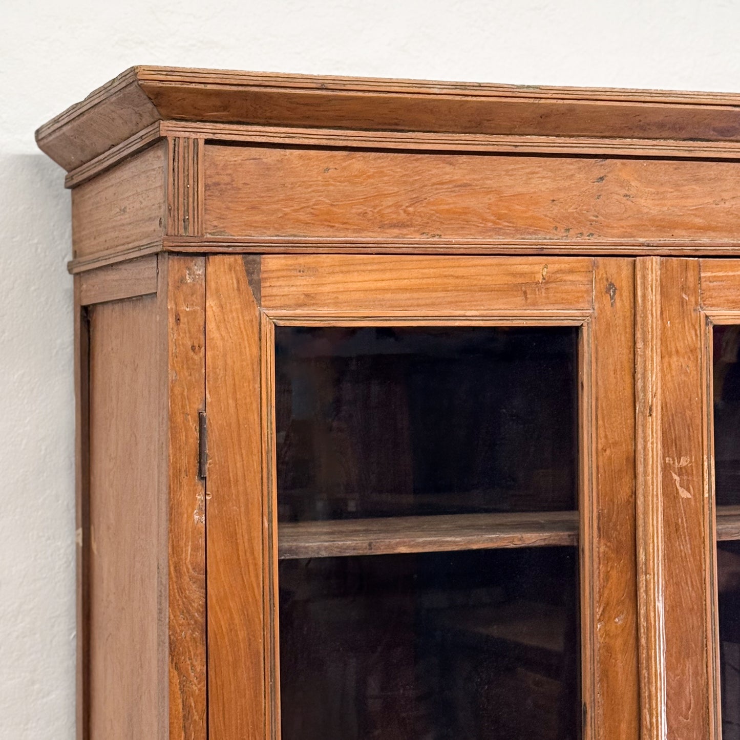 Vintage Teak Glass Cabinet