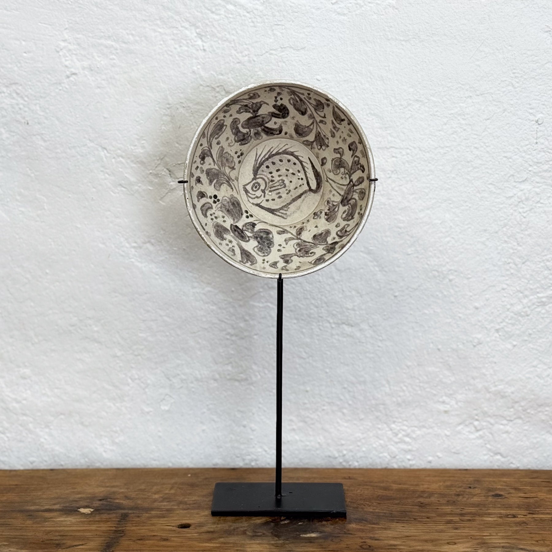 Hand-Painted Plate on Stand II